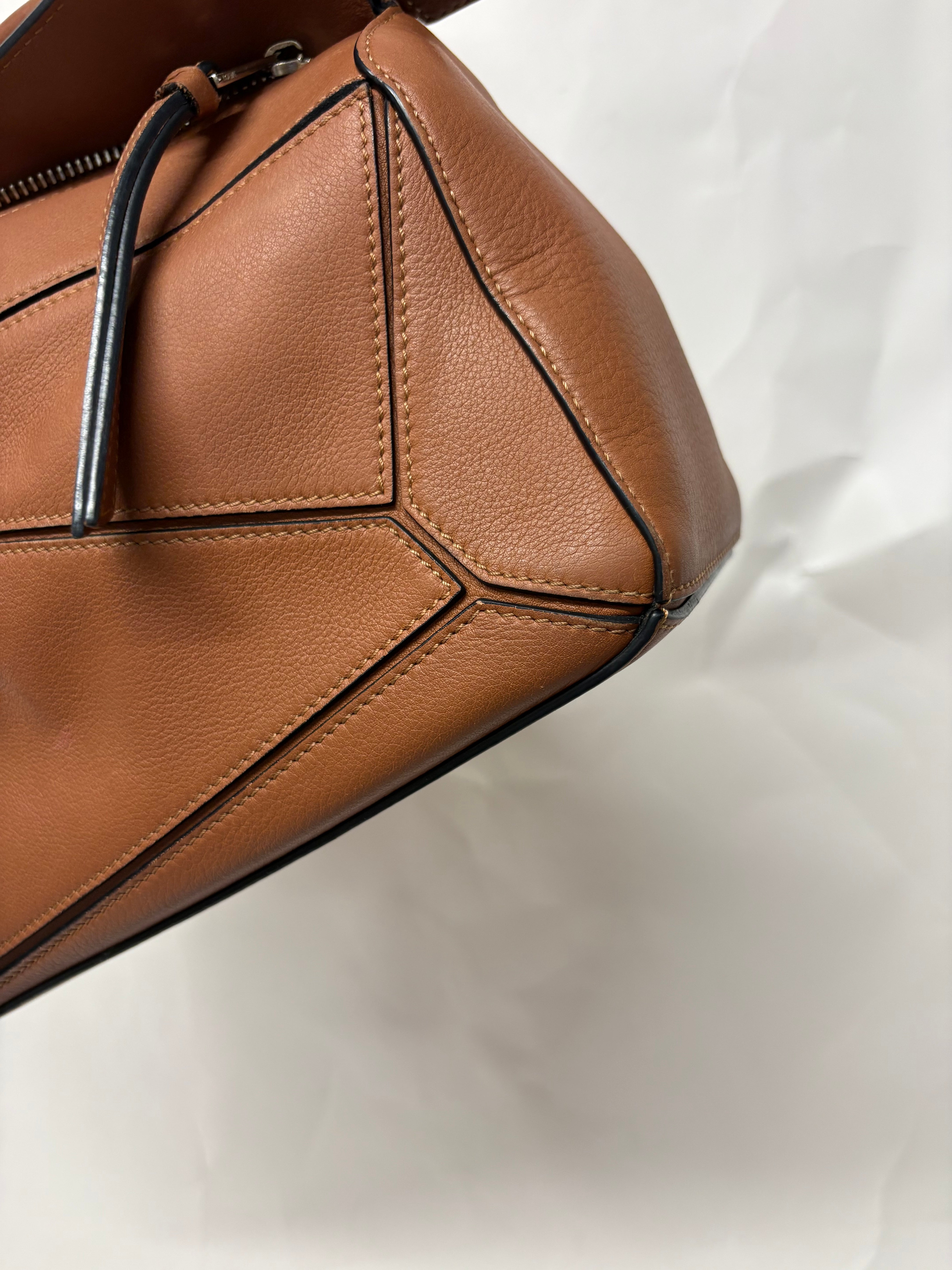 Loewe puzzle small pequeño camel marrón