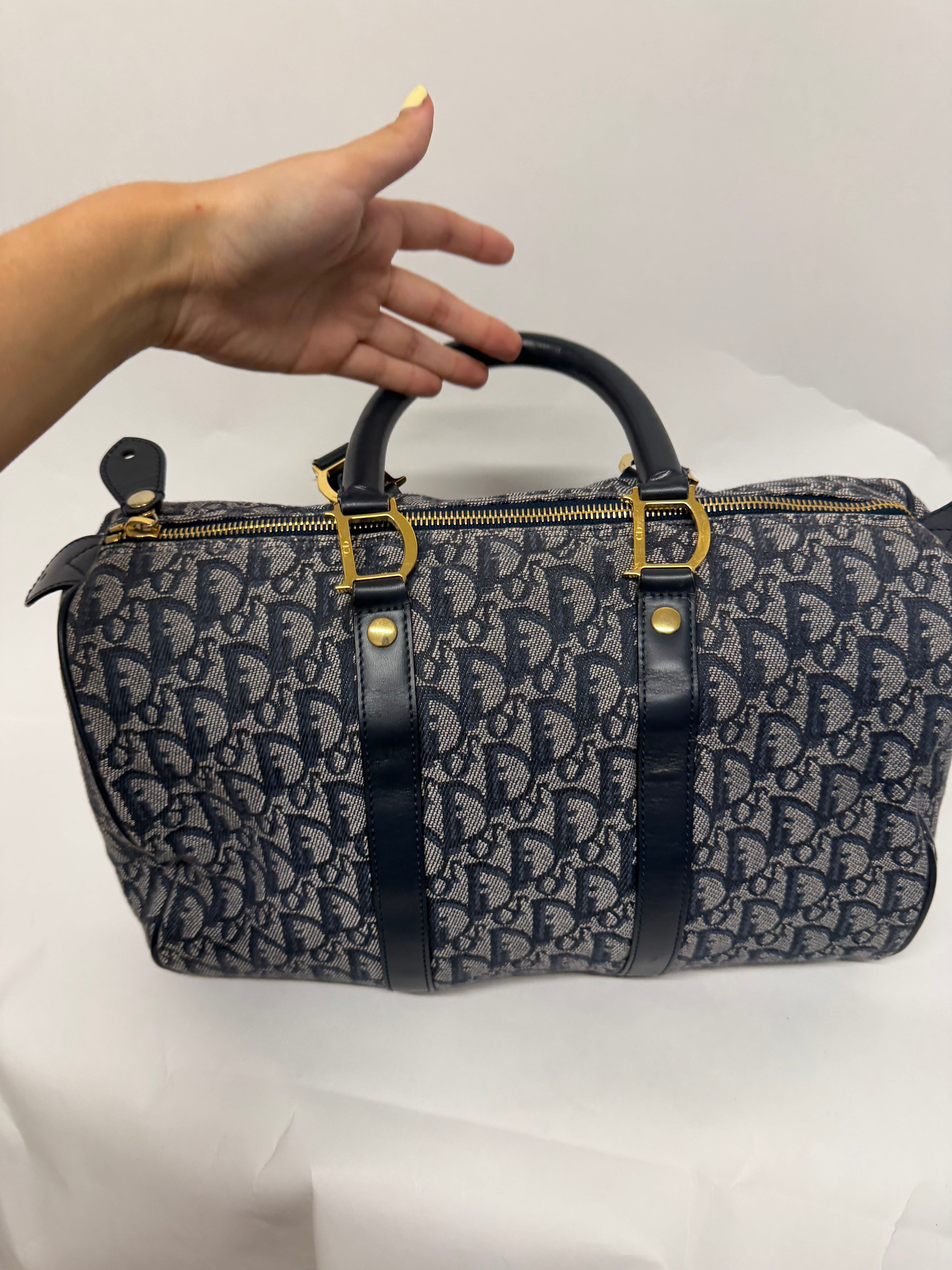 Christian Dior Trotter Boston 35 Navy
