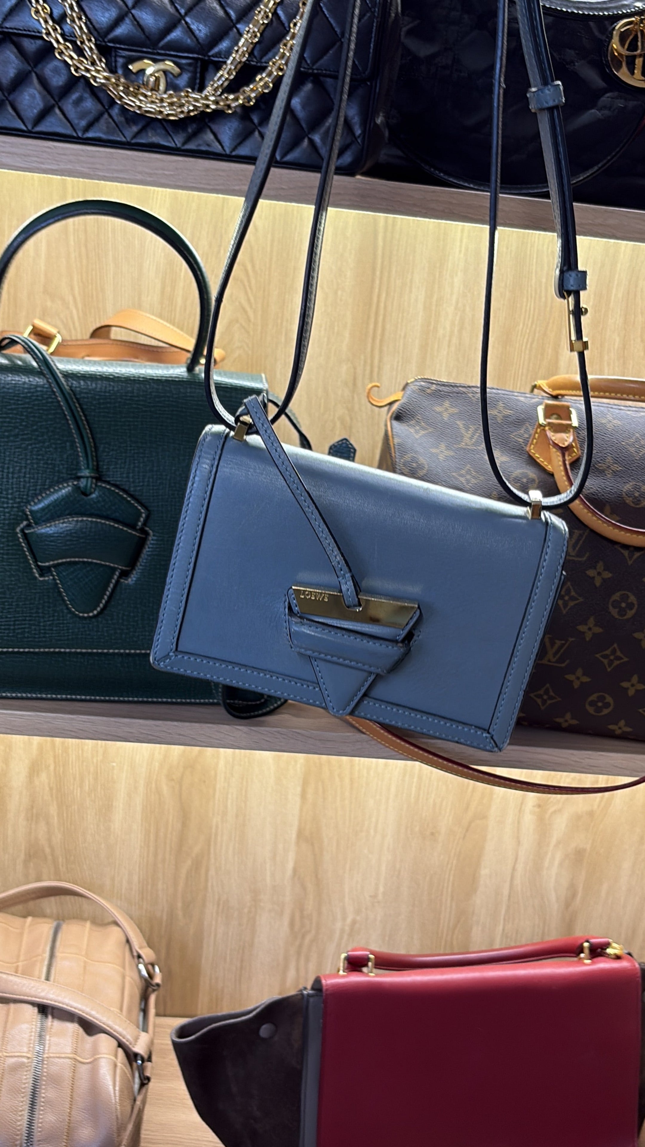 Loewe Barcelona Mini Azul grisáceo claro