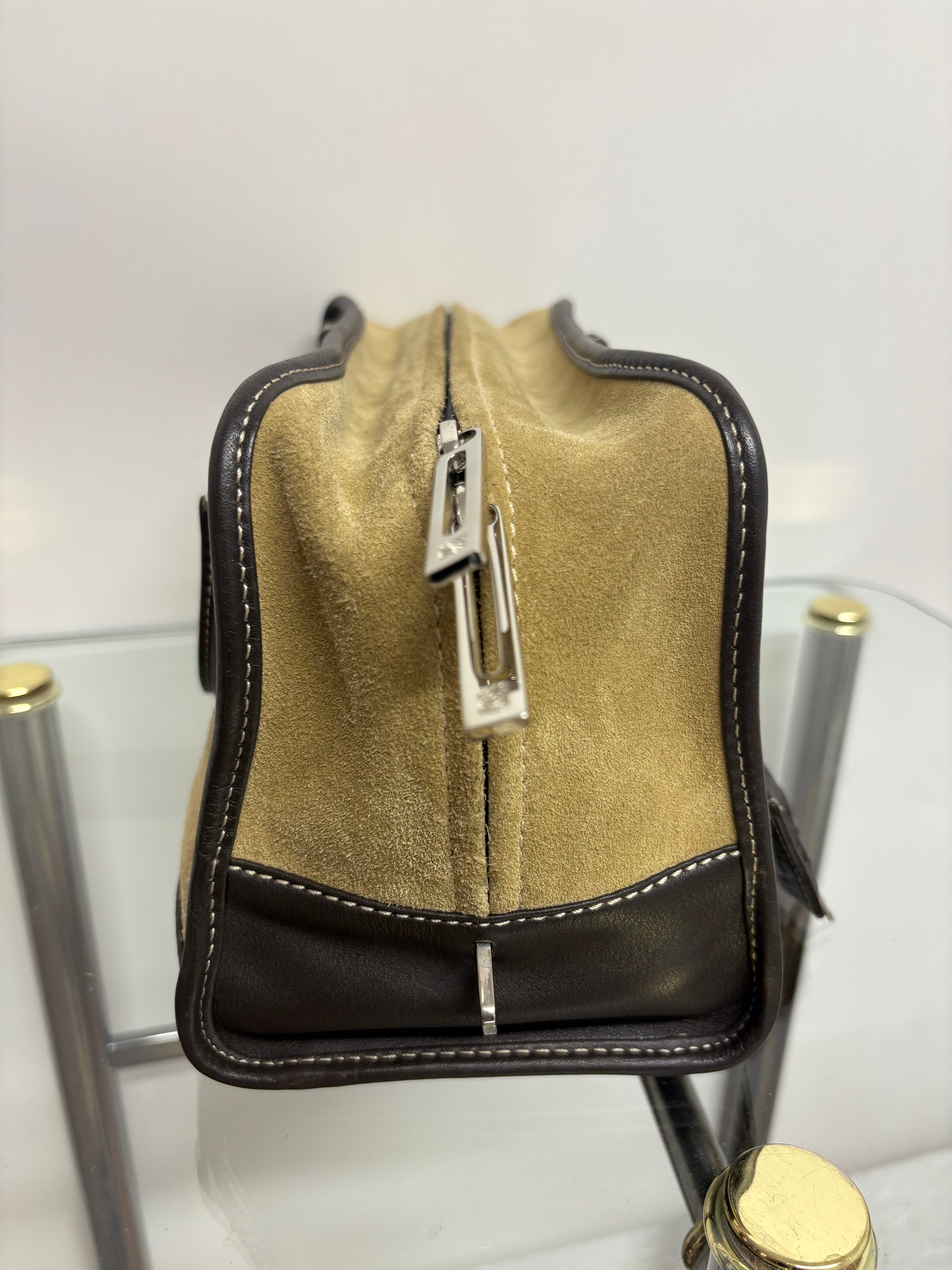 Loewe amazona 30 vintage ante beige y marrón