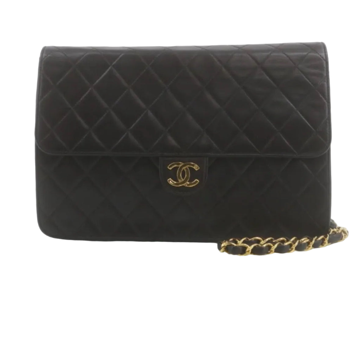 Chanel Timeless Matelassé Single Flap negra serie 4