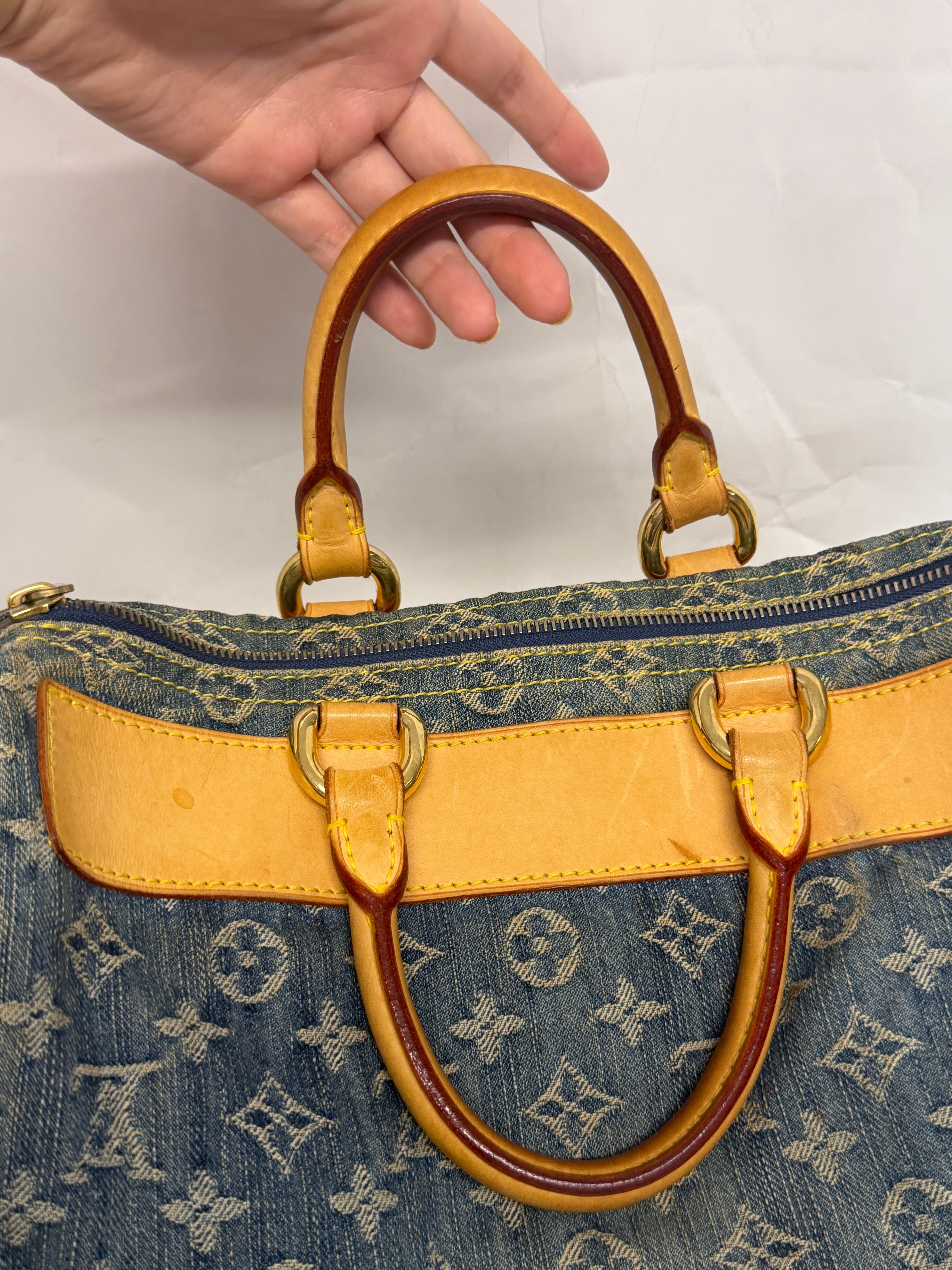 Louis Vuitton Neo Speedy Denim Monogram Azul