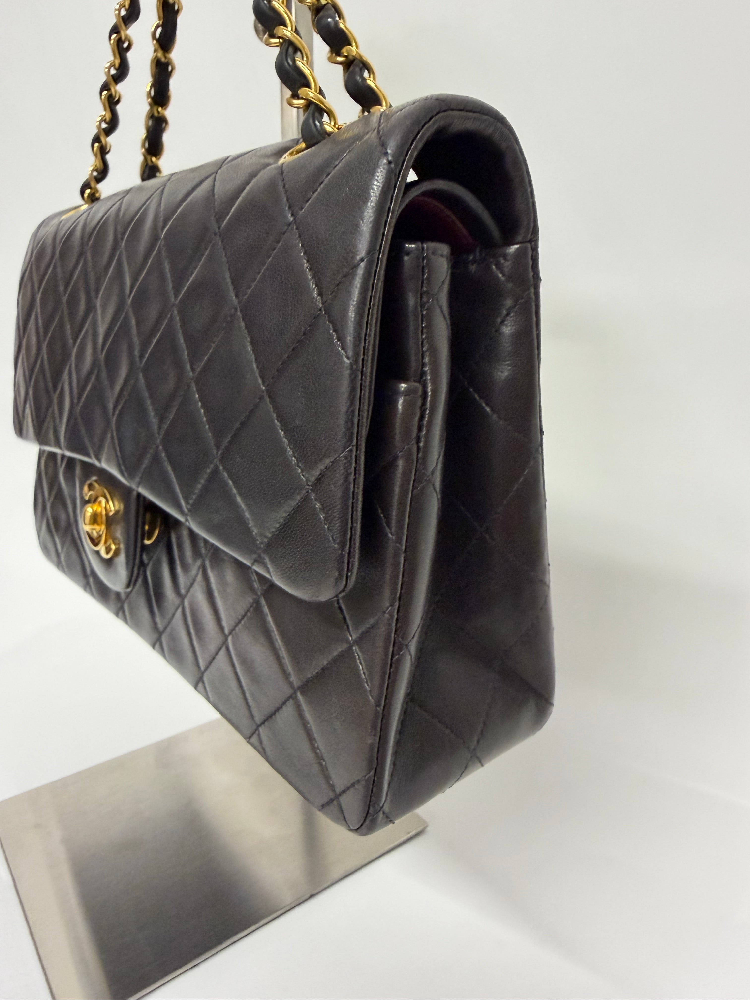 Chanel Timeless 25 Doble Solapa Negro Serie 3