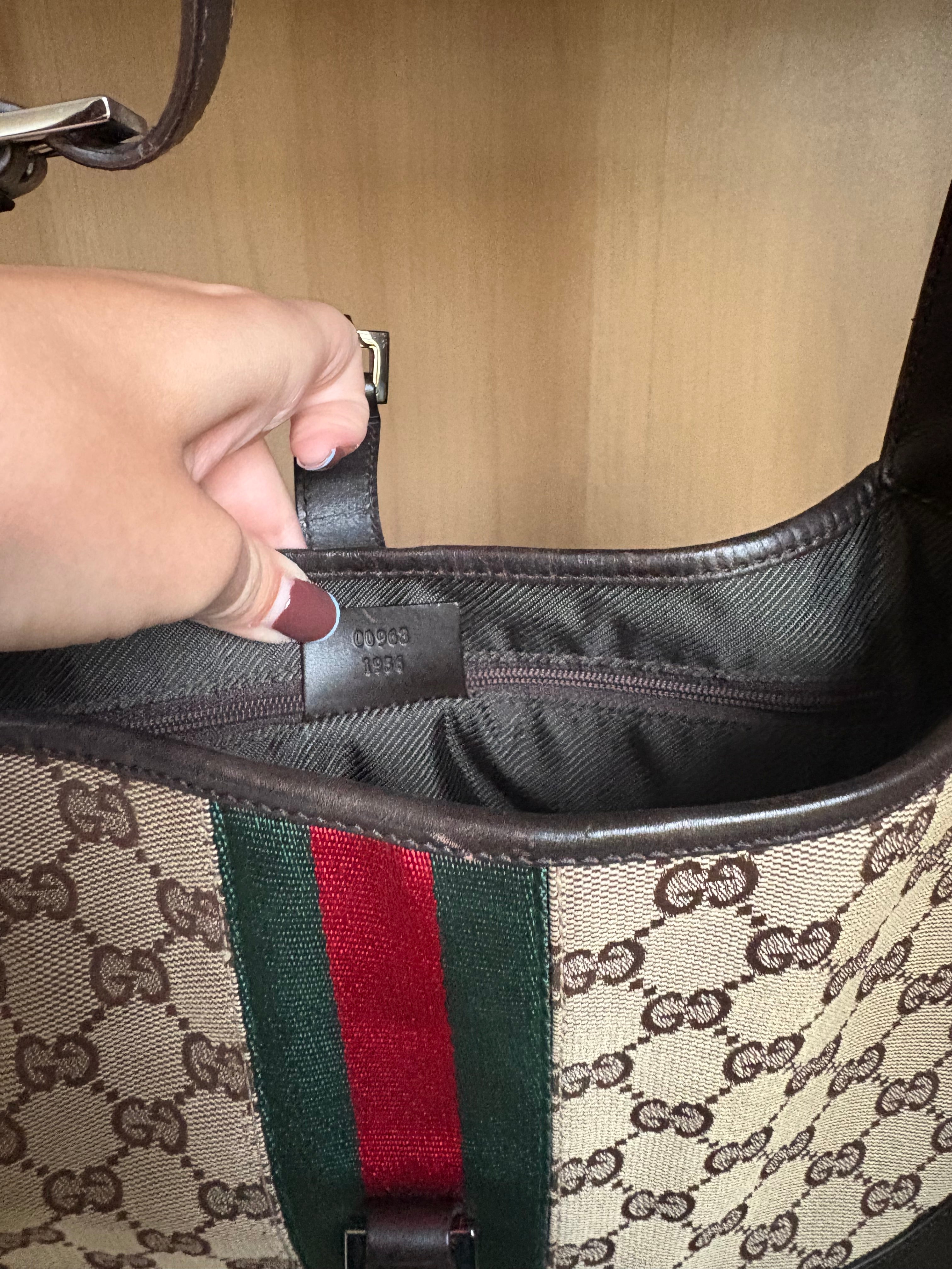 Gucci Jackie GG Canvas Shoulder Bag – Clásico Vintage