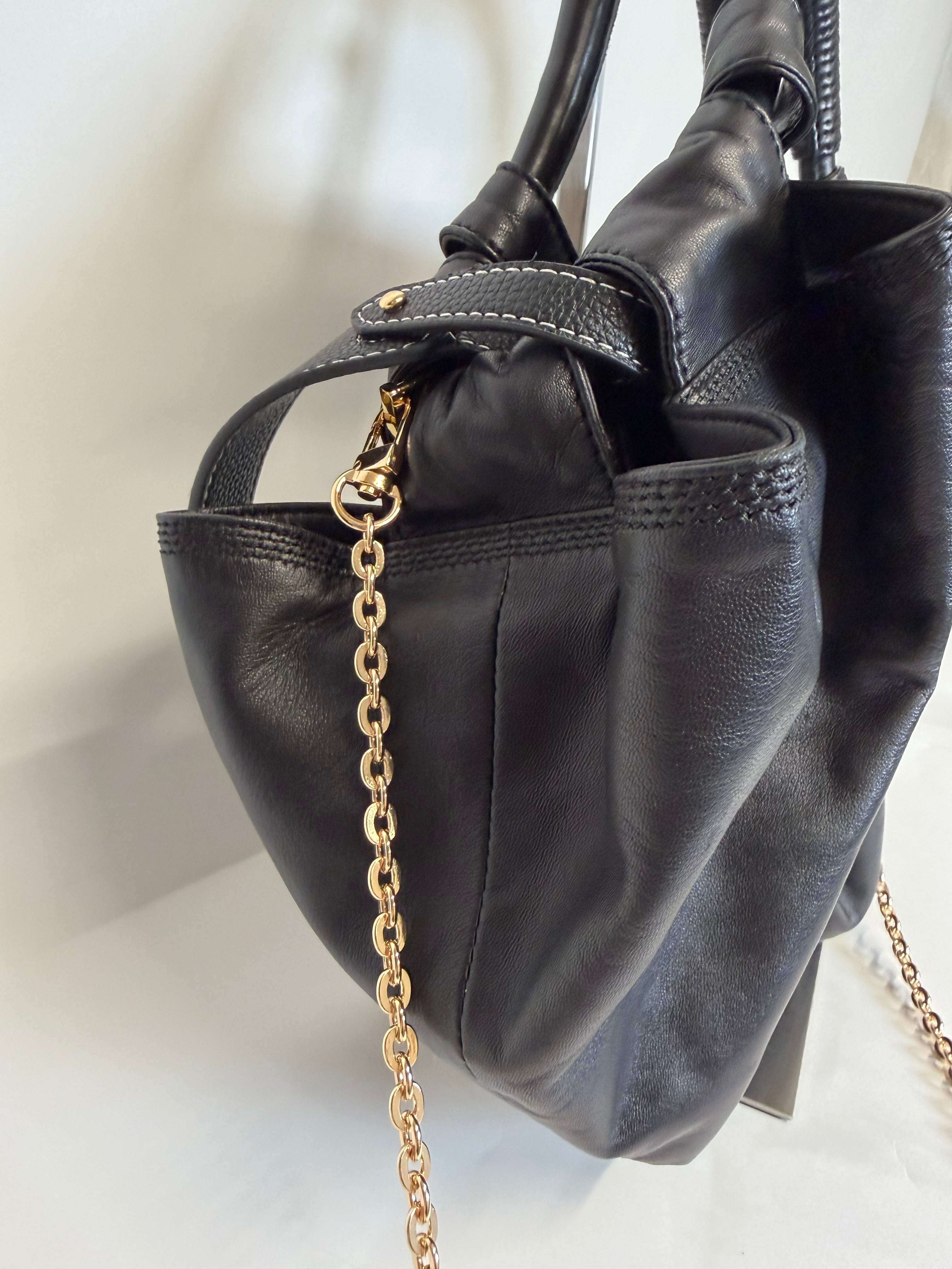 Loewe Aire nappa pequeño Negro dos bandoleras