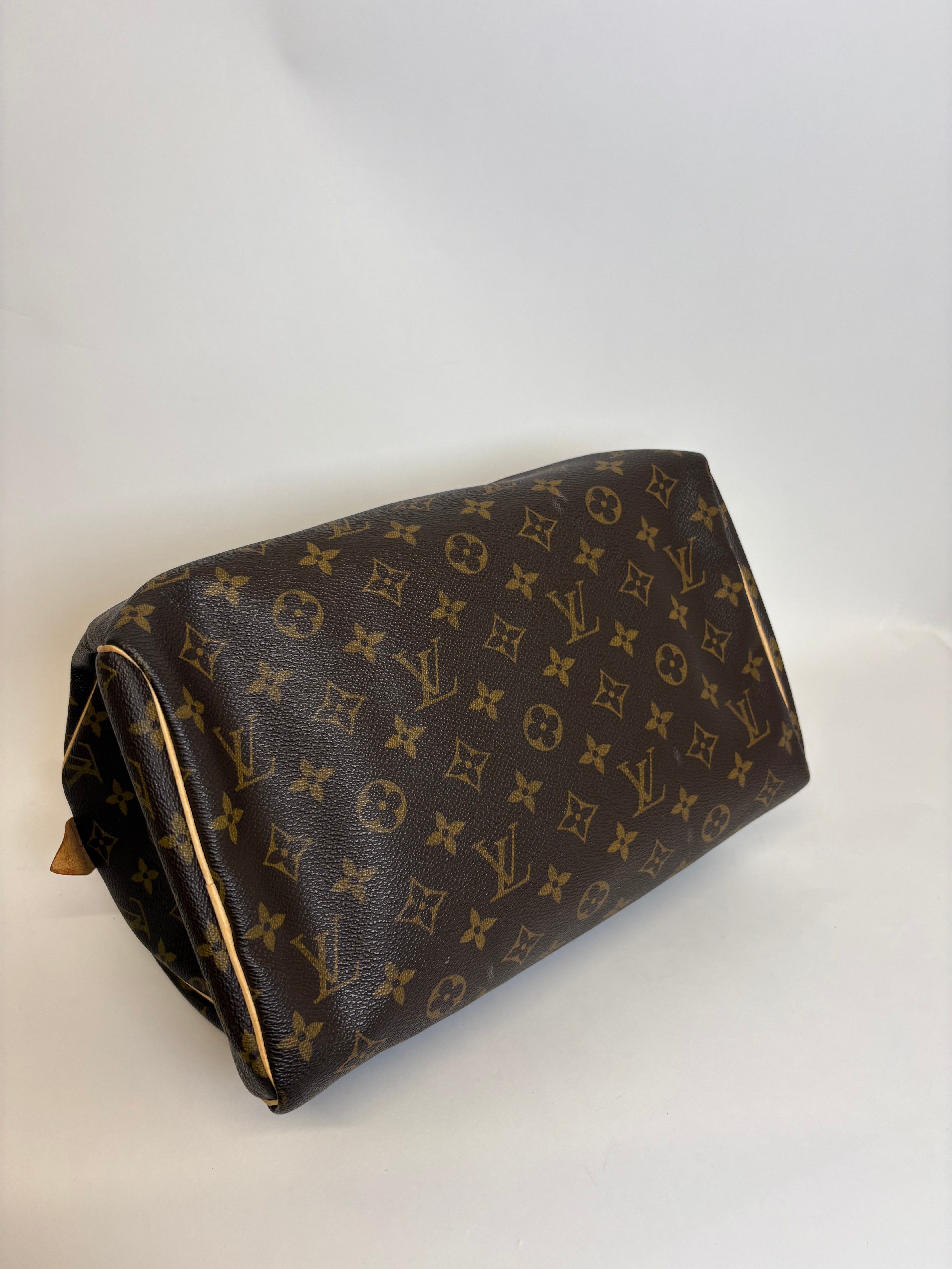 Louis Vuitton speedy 30 canvas monogram con bandolera extra