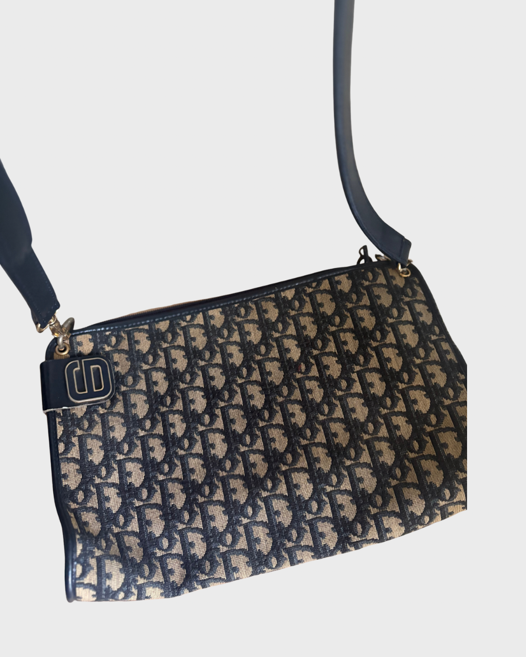 Christian Dior vintage bandolera monogram azul