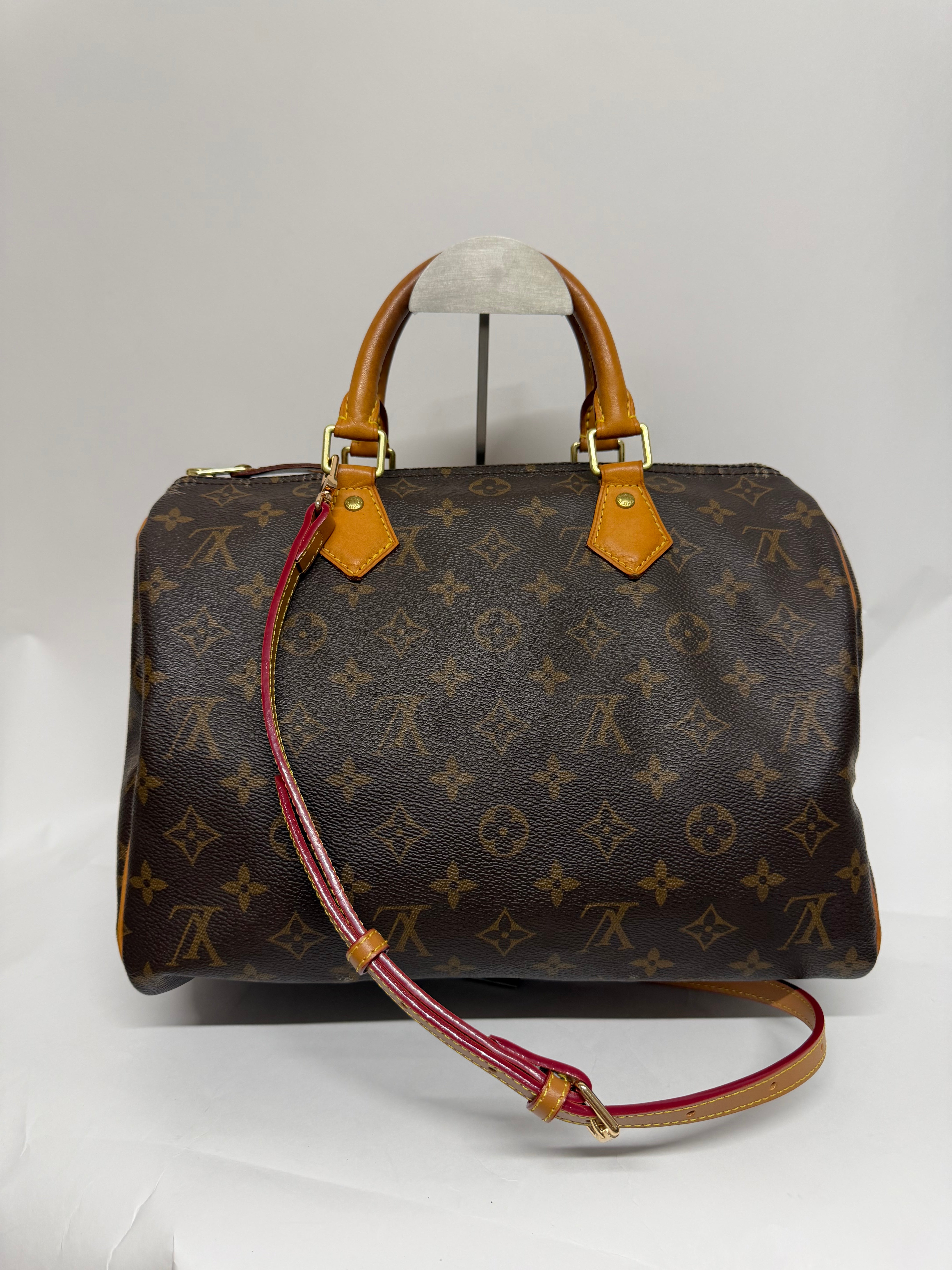 Louis Vuitton Speedy 30 Monogram con bandolera extra