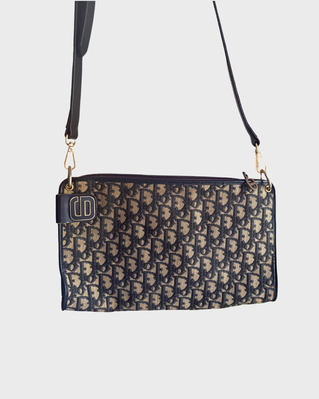 Christian Dior vintage bandolera monogram azul