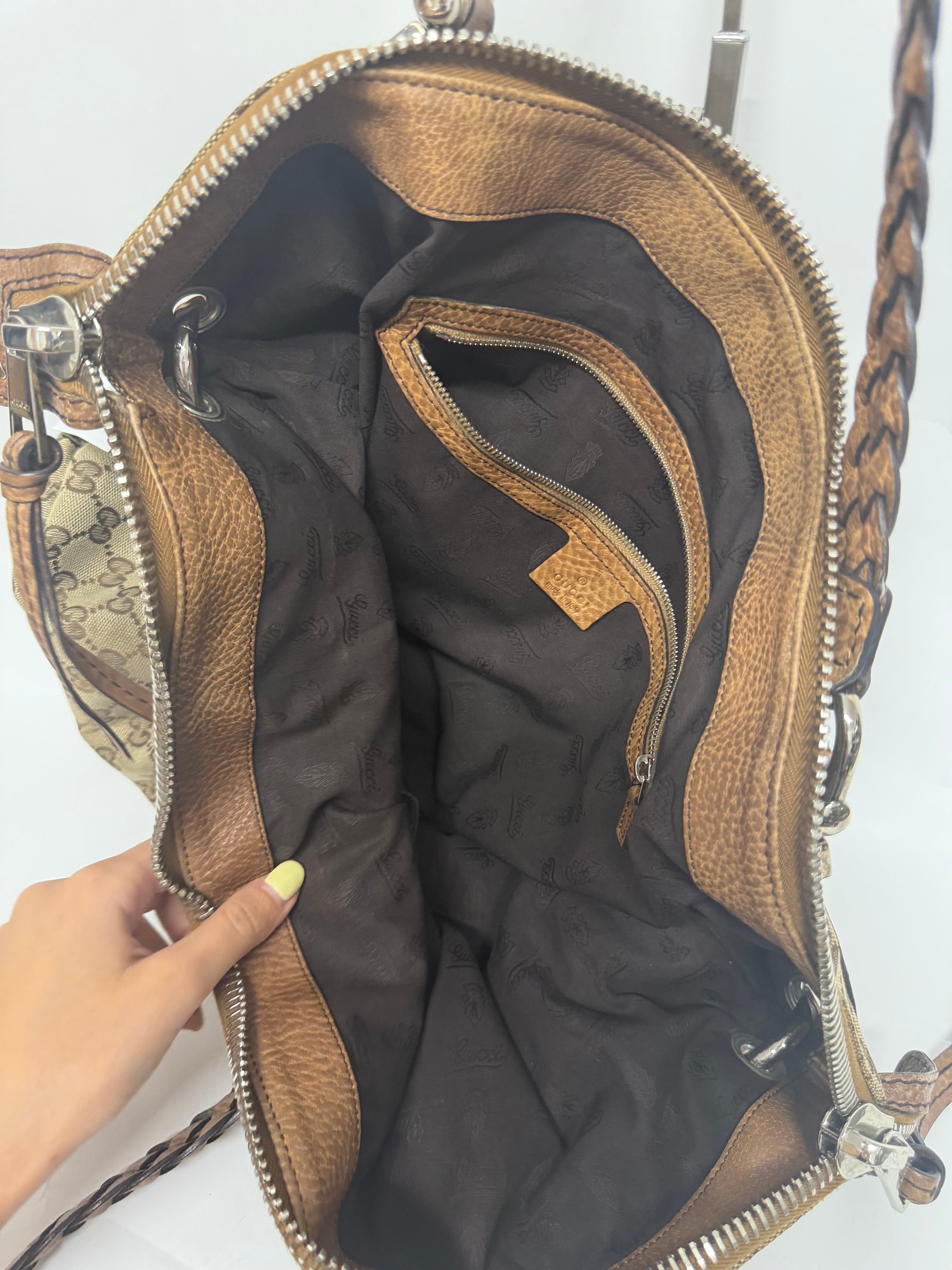 Gucci Pelham trenzado XL GG canvas Marrón