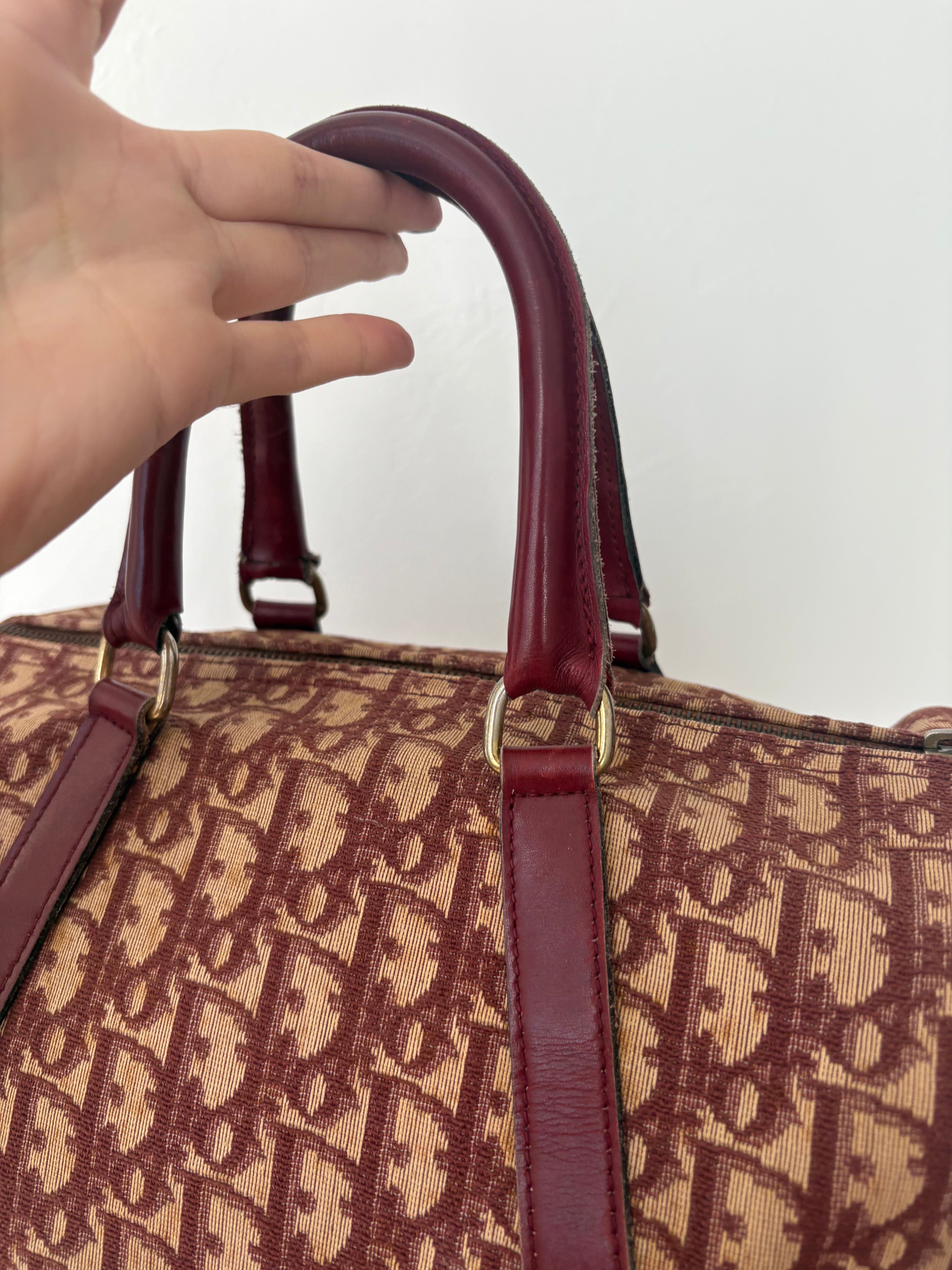Christian Dior trotter 30 burdeos vintage