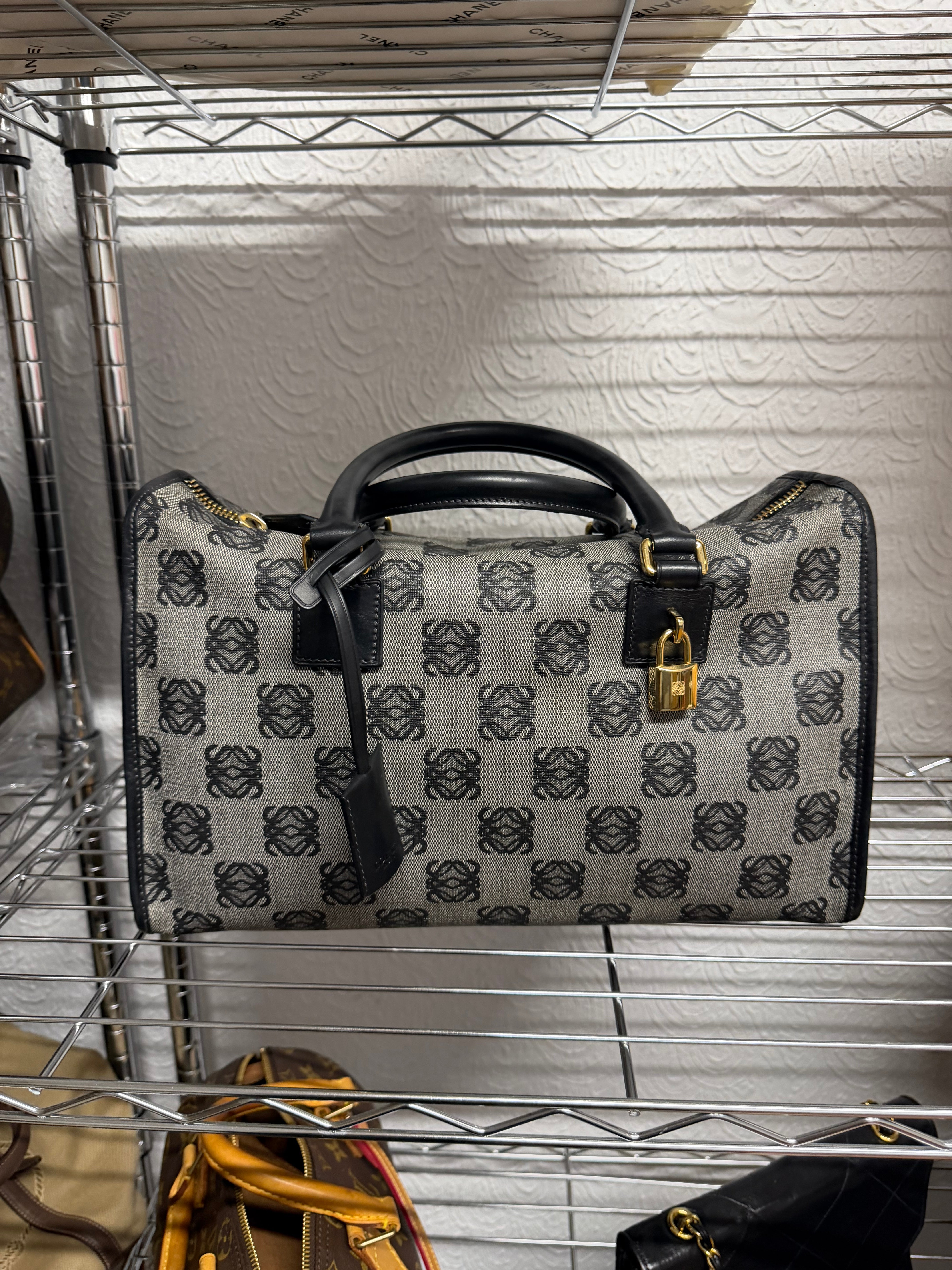 Loewe Amazona 36 Jacquard Anagram azul marino