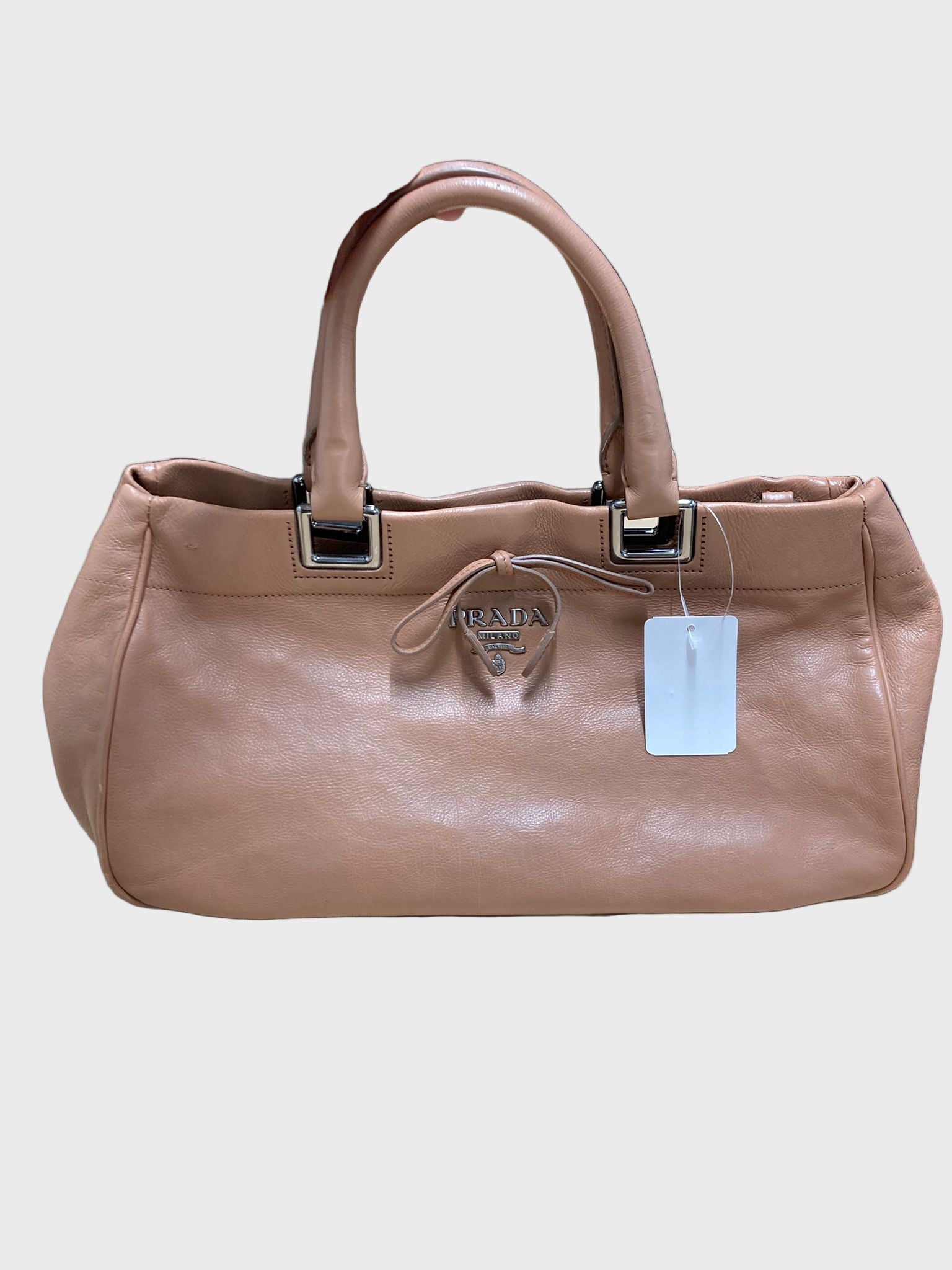 Prada Tote beige rosado con bandolera