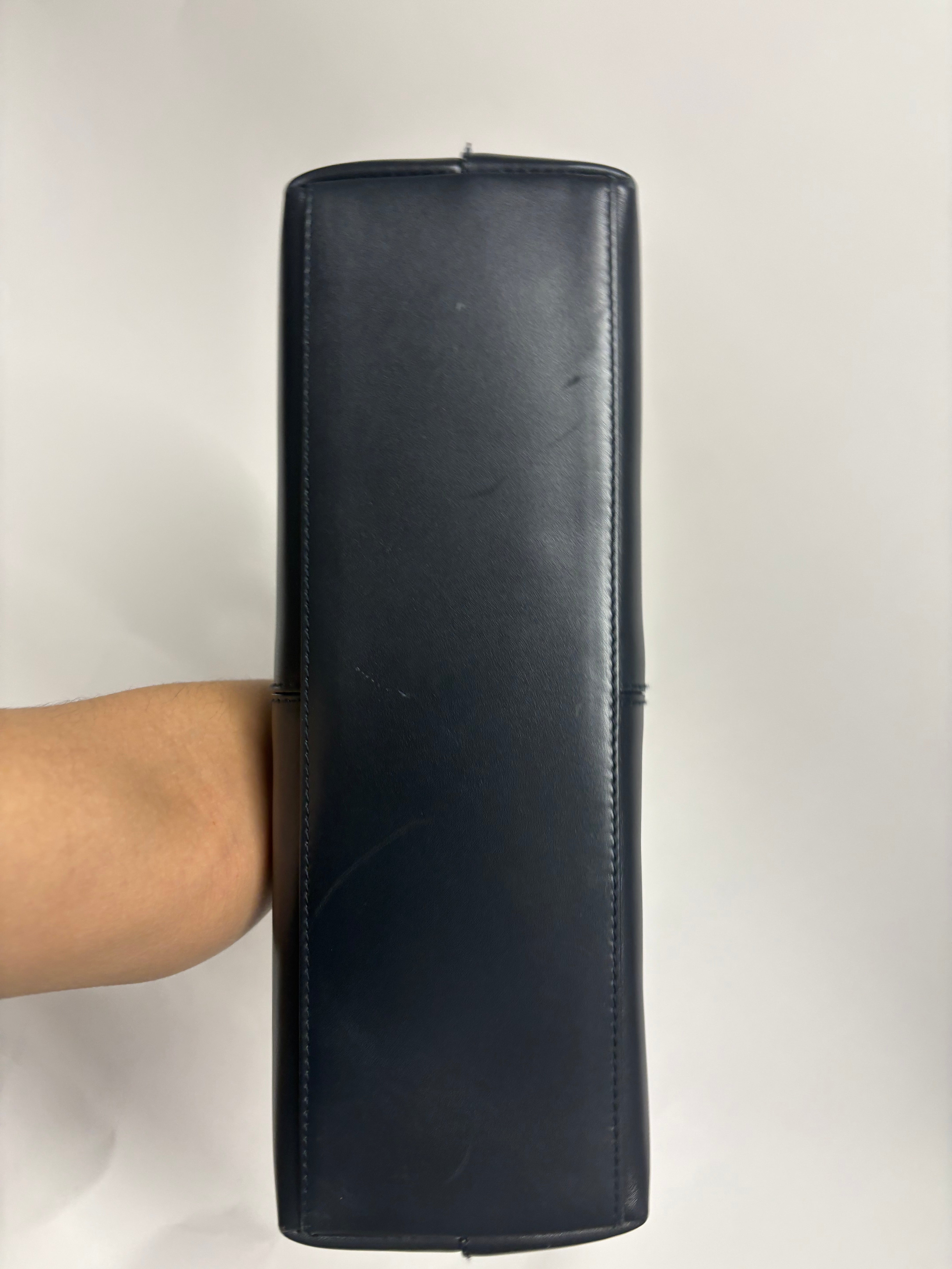 Gucci vintage bolso de mano piel cepillada negra