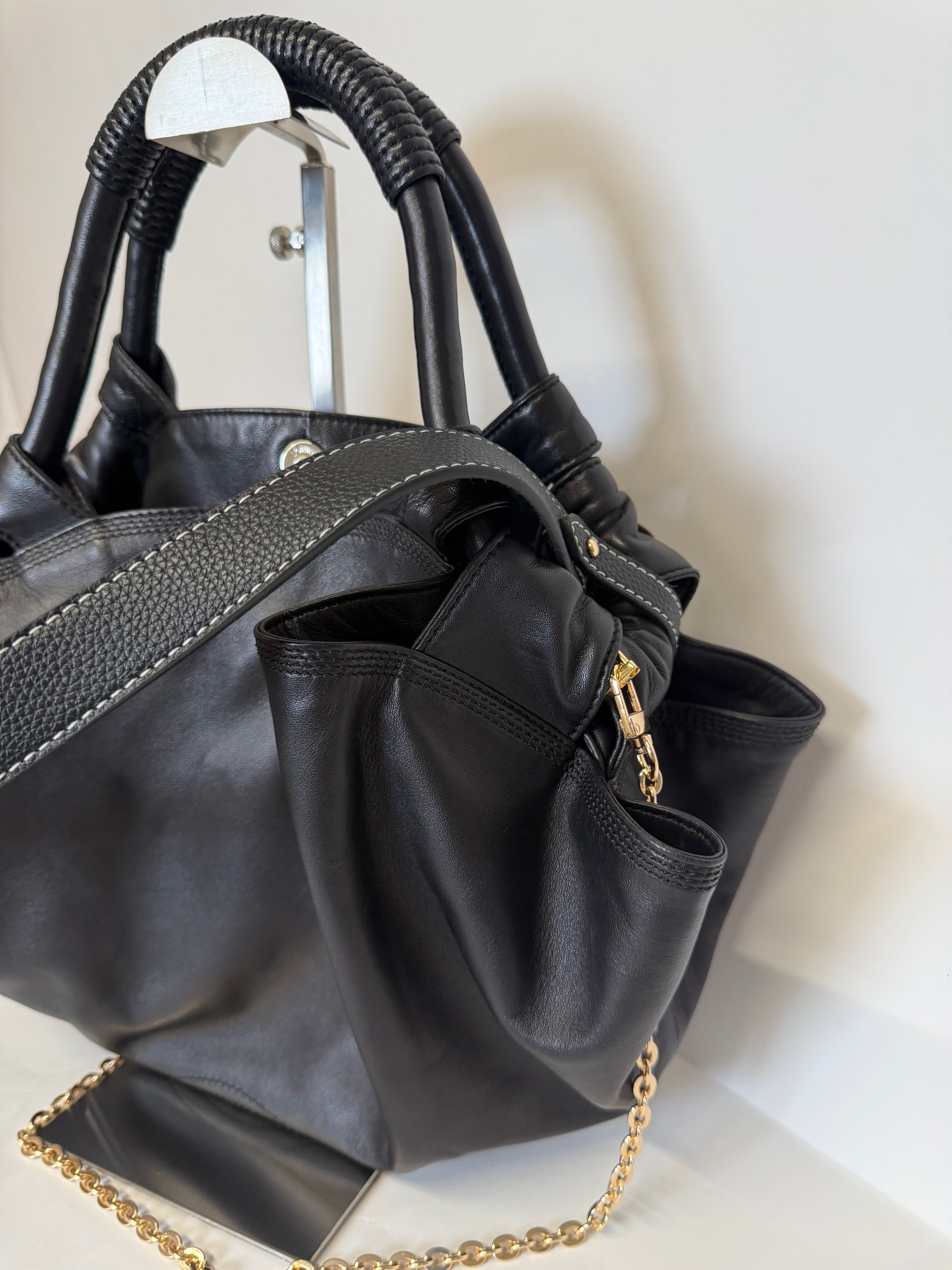 Loewe Aire nappa pequeño Negro dos bandoleras