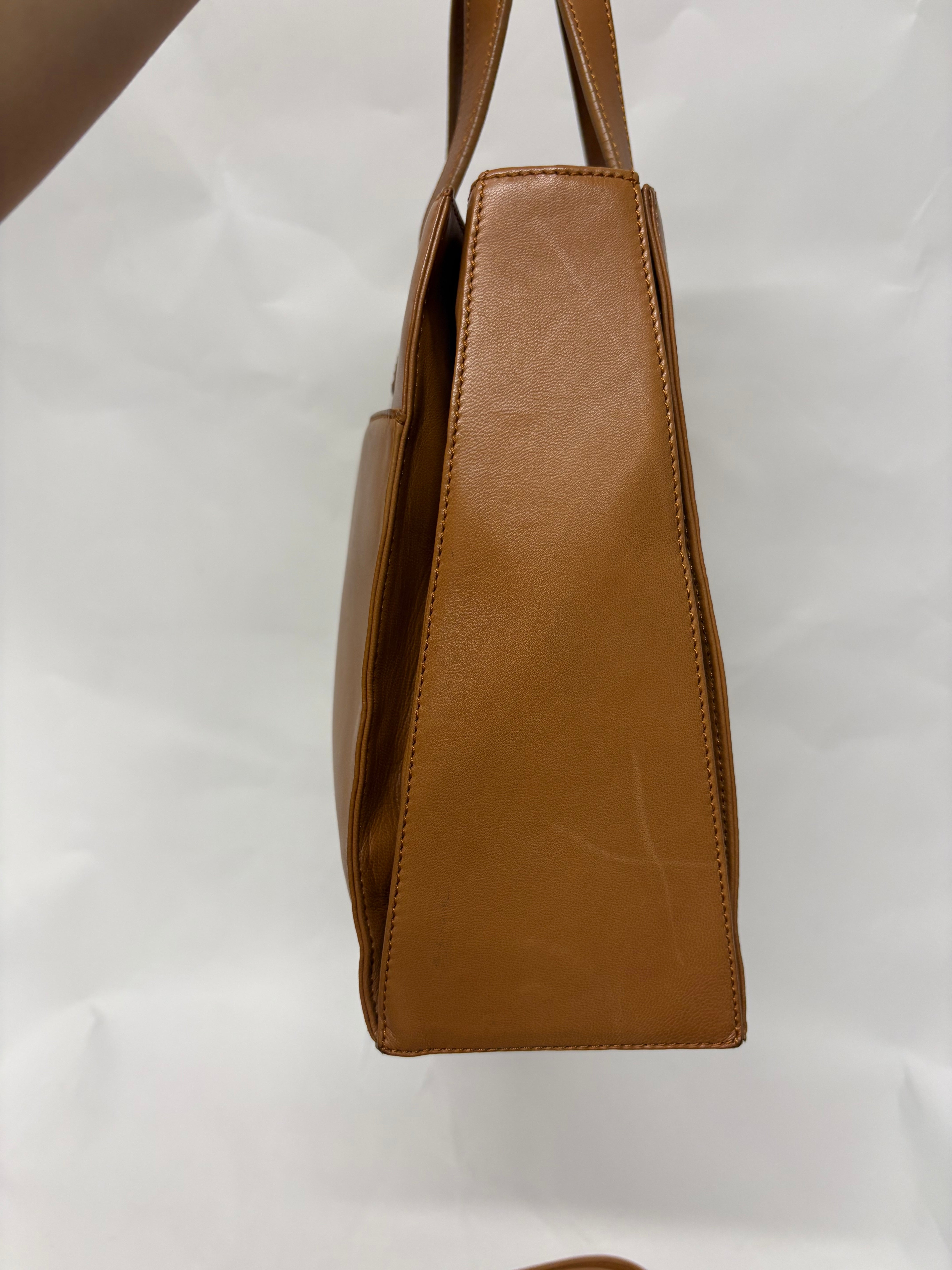 Loewe Vintage Piel Tafilete Camel 2-Way Original con bandolera