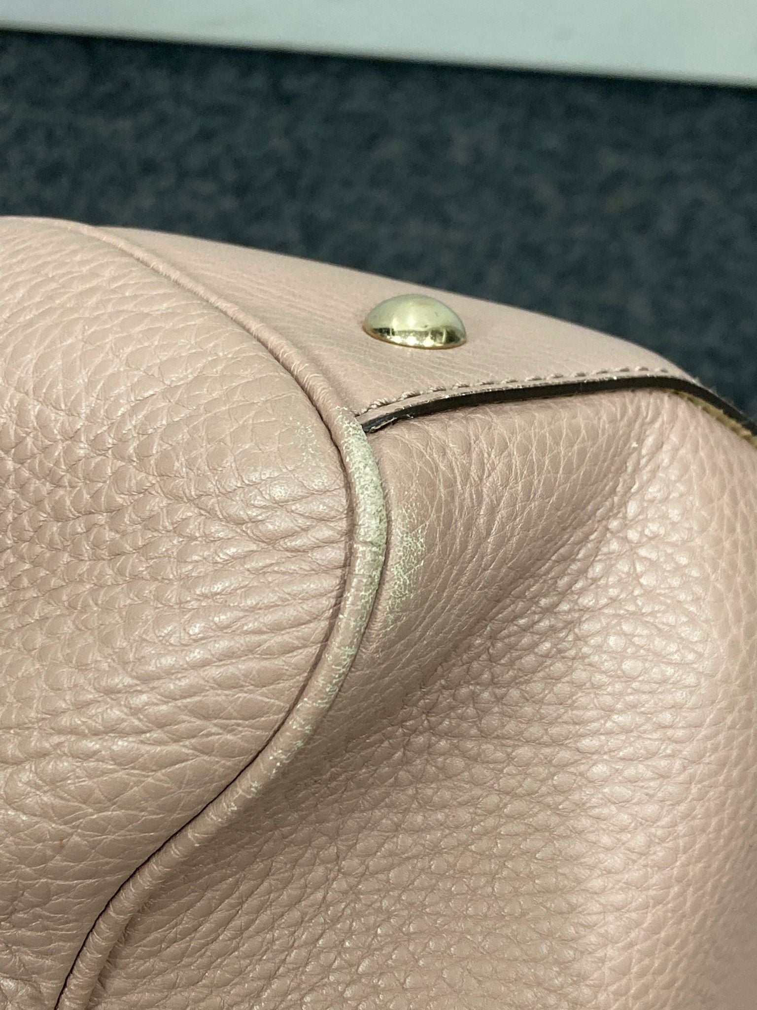 Gucci Bamboo 2Way Bag en piel rosa empolvado y bandolera