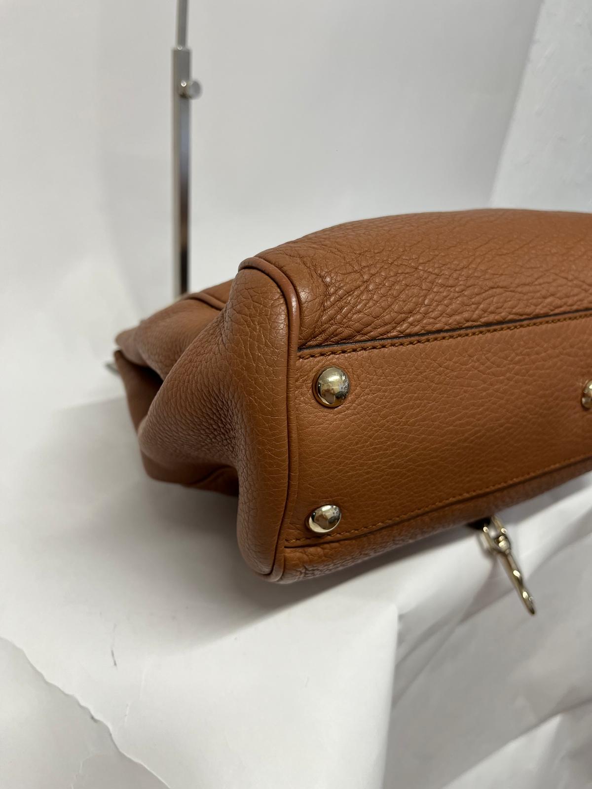 Gucci Bamboo Shopper Small Piel de Becerro Marrón
