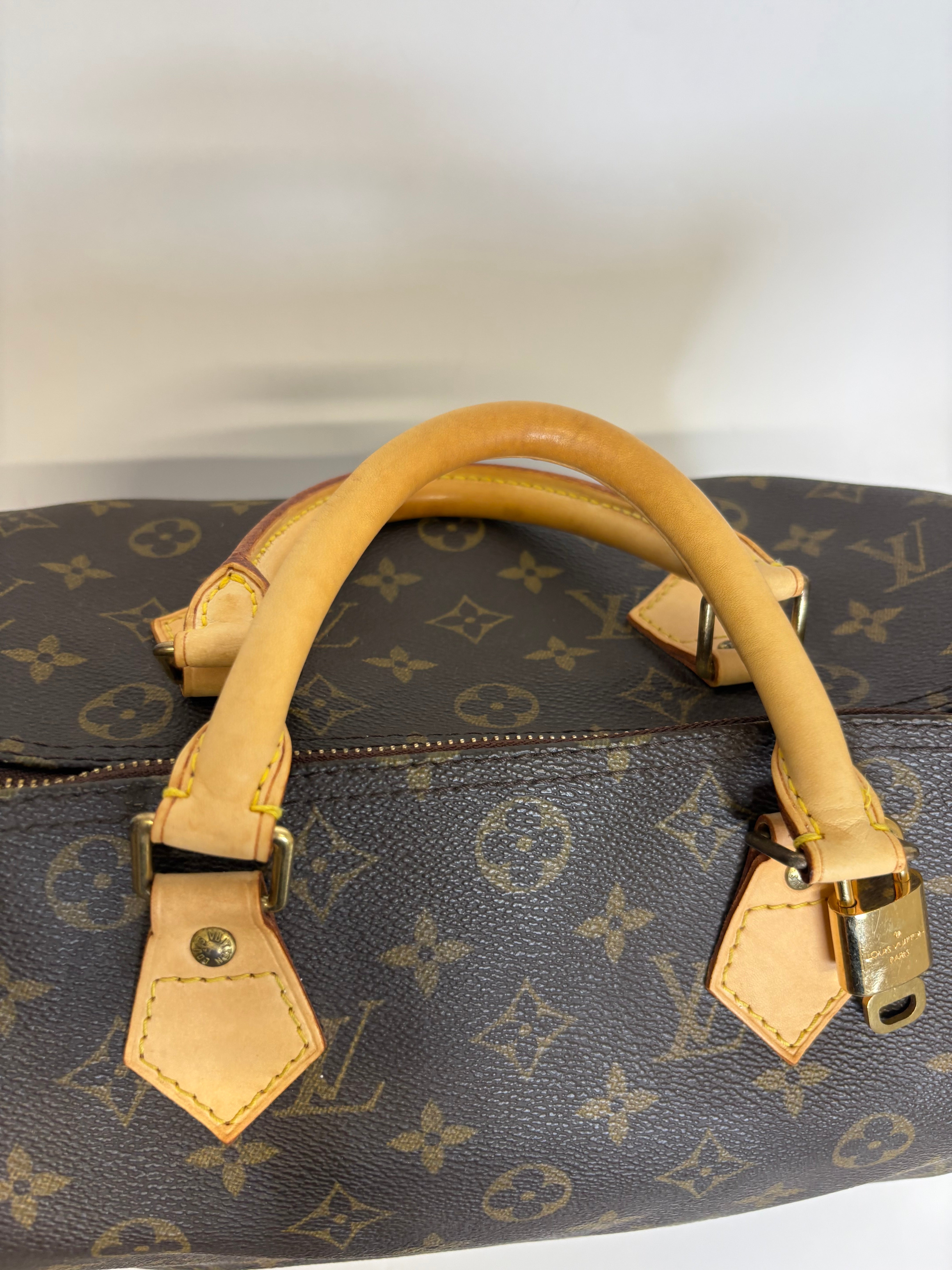Louis Vuitton speedy 30 canvas monogram con bandolera extra
