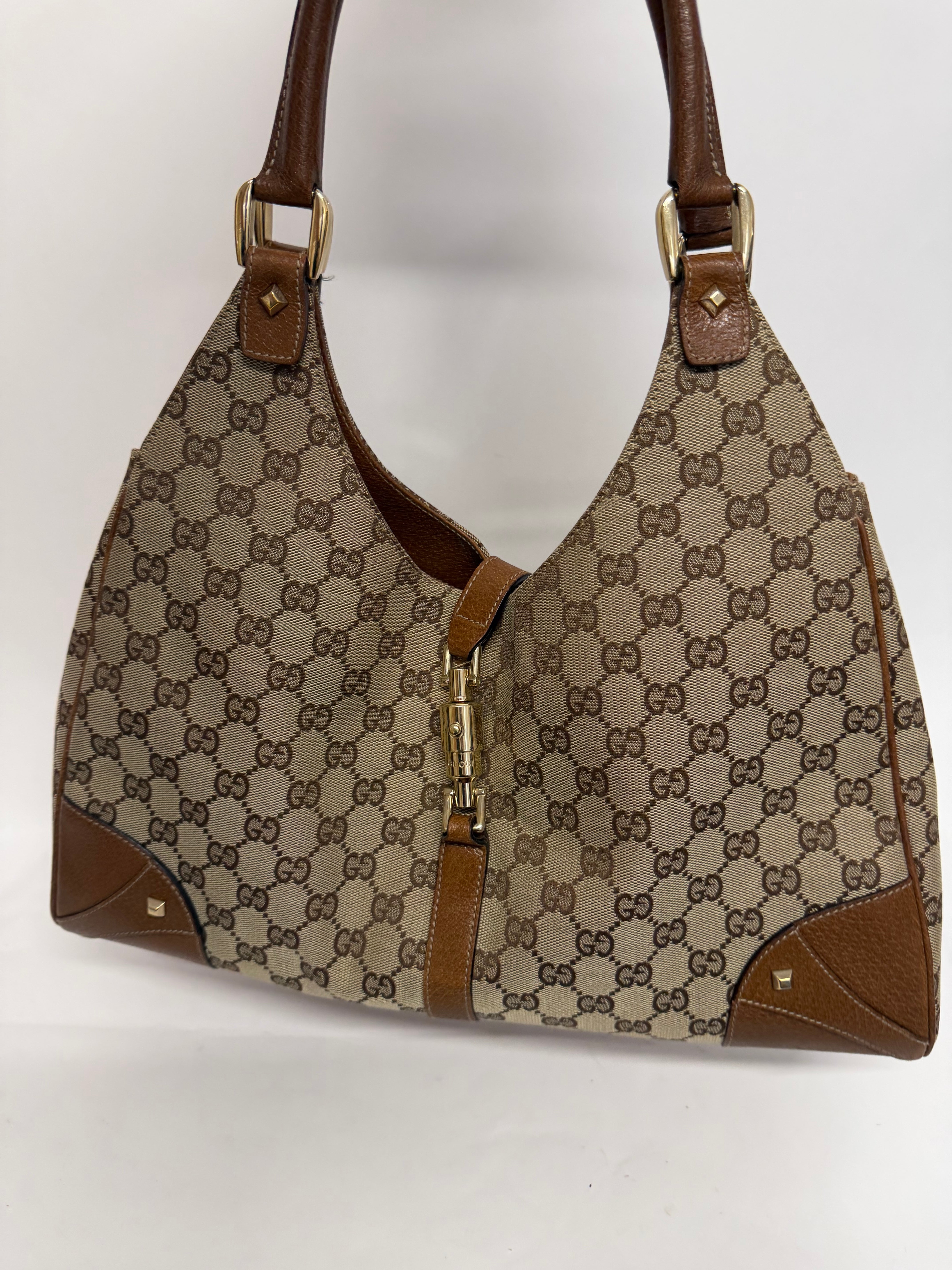 Gucci Jackie GG Canvas Grande Herrajes Dorados