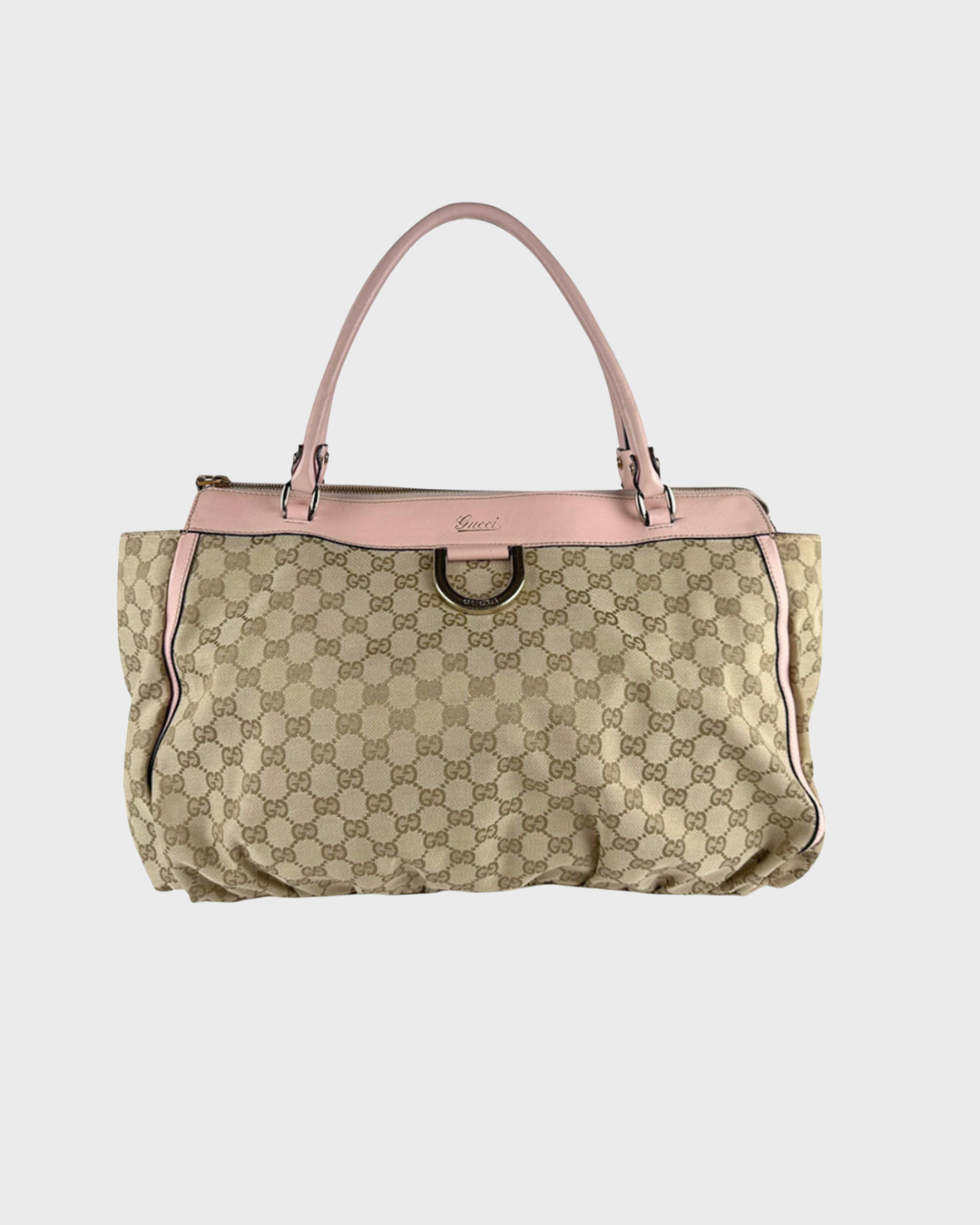 Gucci Abbey Hobo Beige con Asas en Rosa