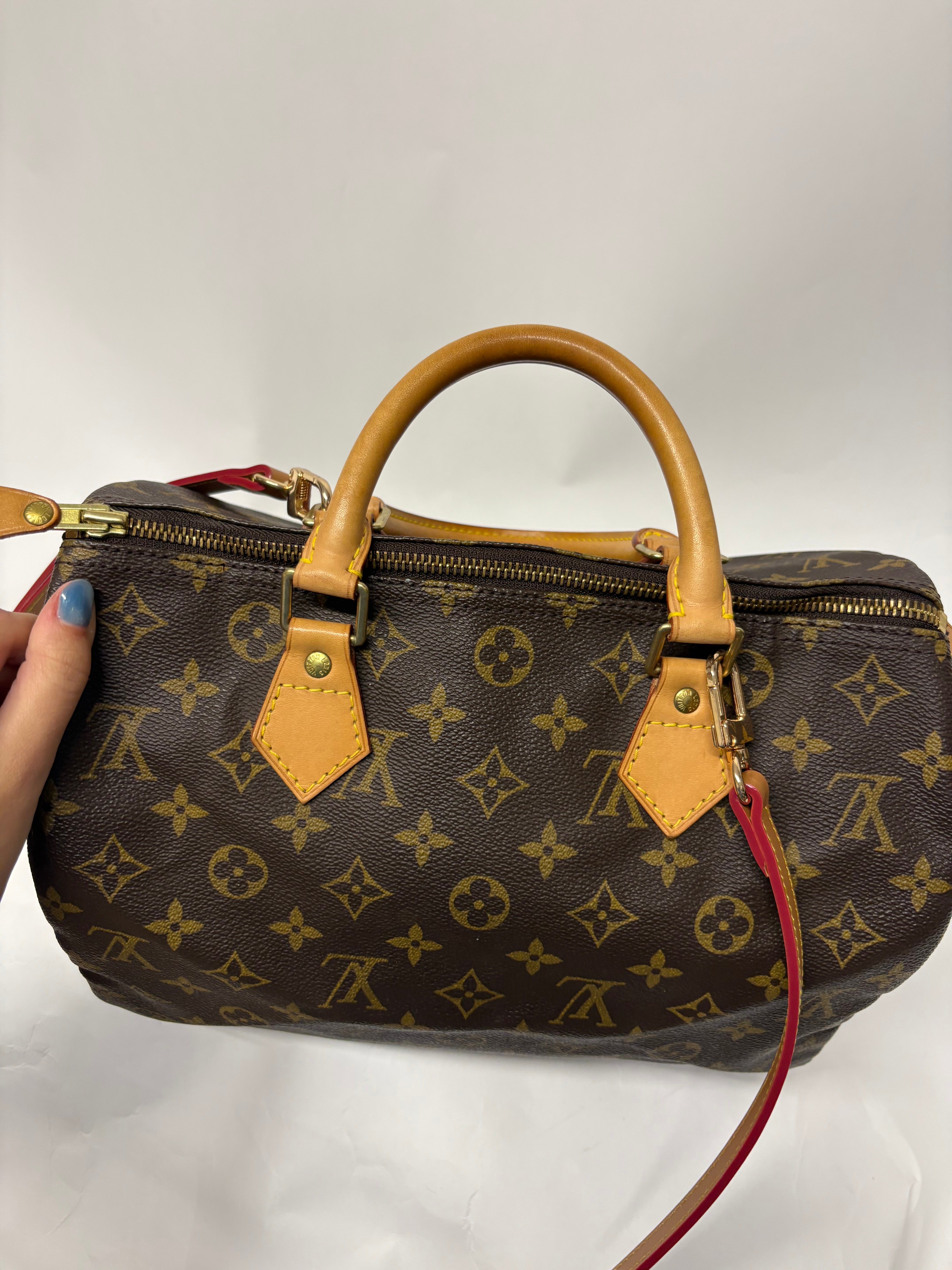 Louis Vuitton Speedy 30 Monogram con bandolera extra SP0938