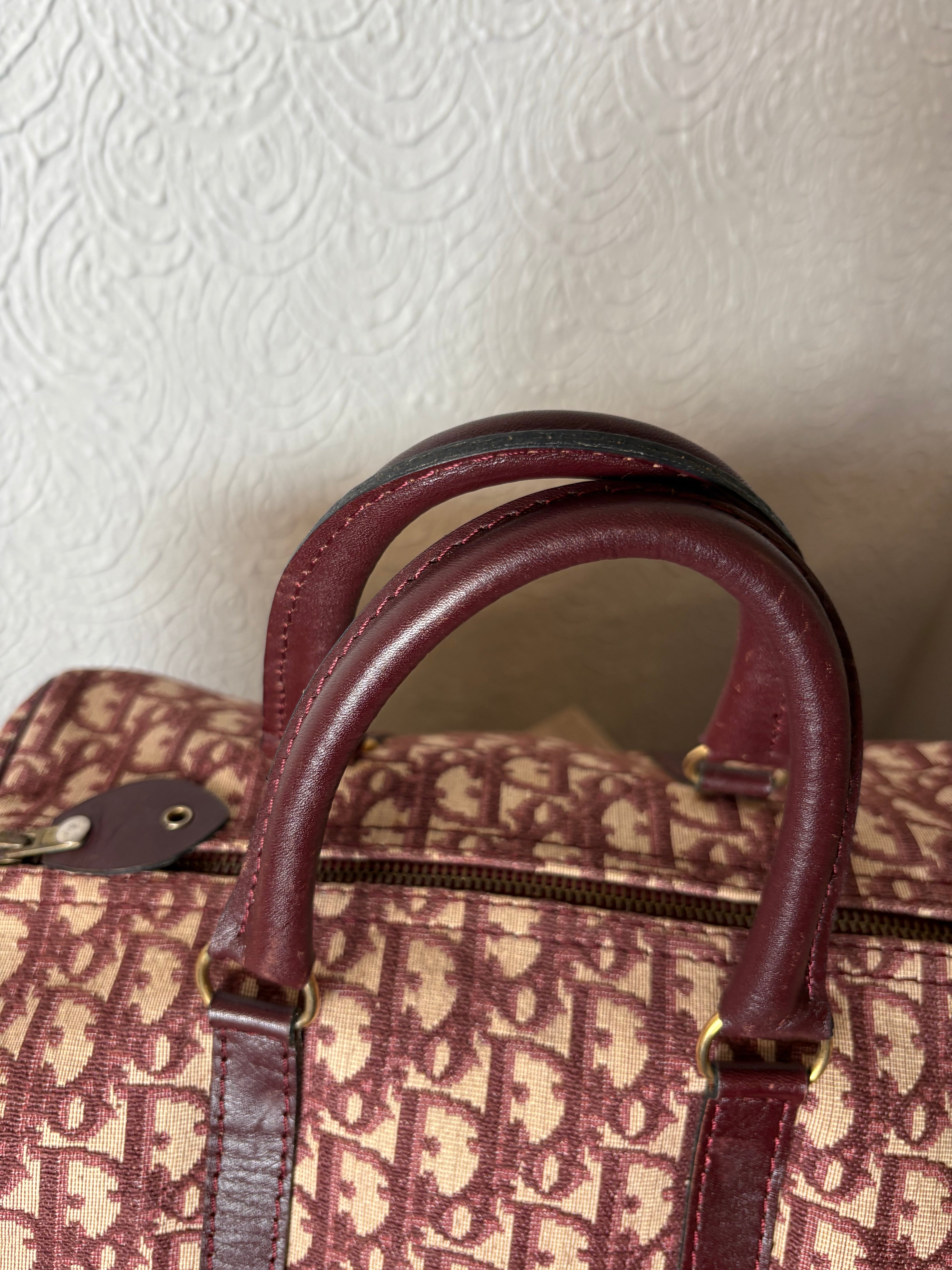 Dior bowling Boston Trotter rojo burdeos 30