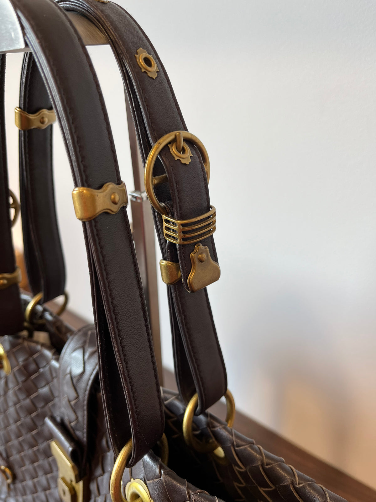 Bottega Veneta Capri Tote Grande Nappa Intrecciato Marrón