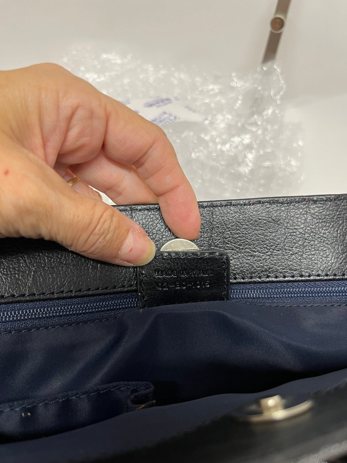 Christian Dior Flight Denim Diorissimo Gris Oscuro y Naranja