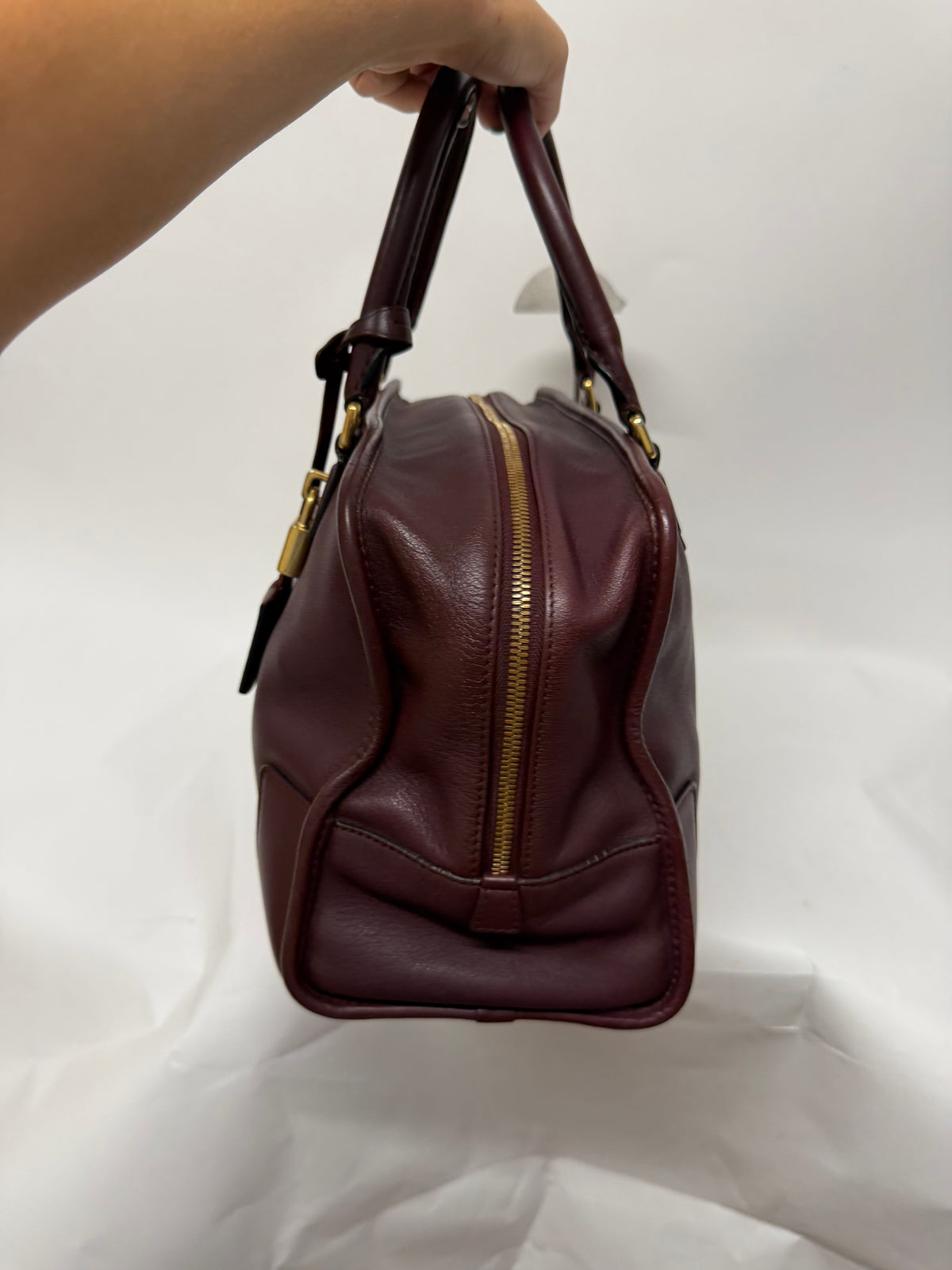 Loewe Amazona 36 Burdeos Herrajes Dorados