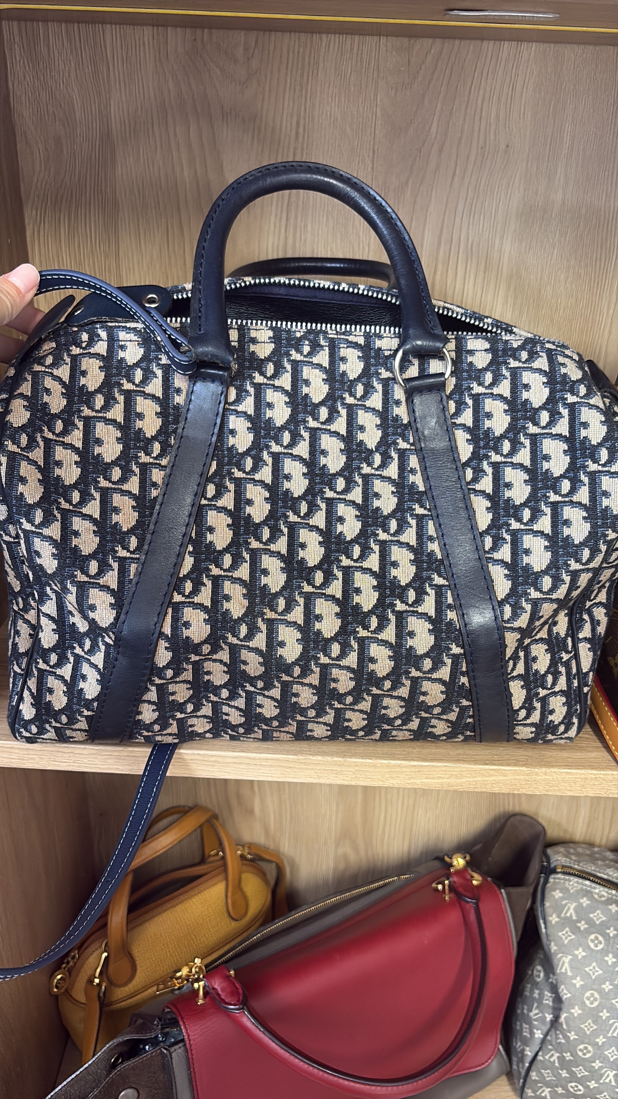 Christian Dior Bowling Trotter 30 Oblique Azul