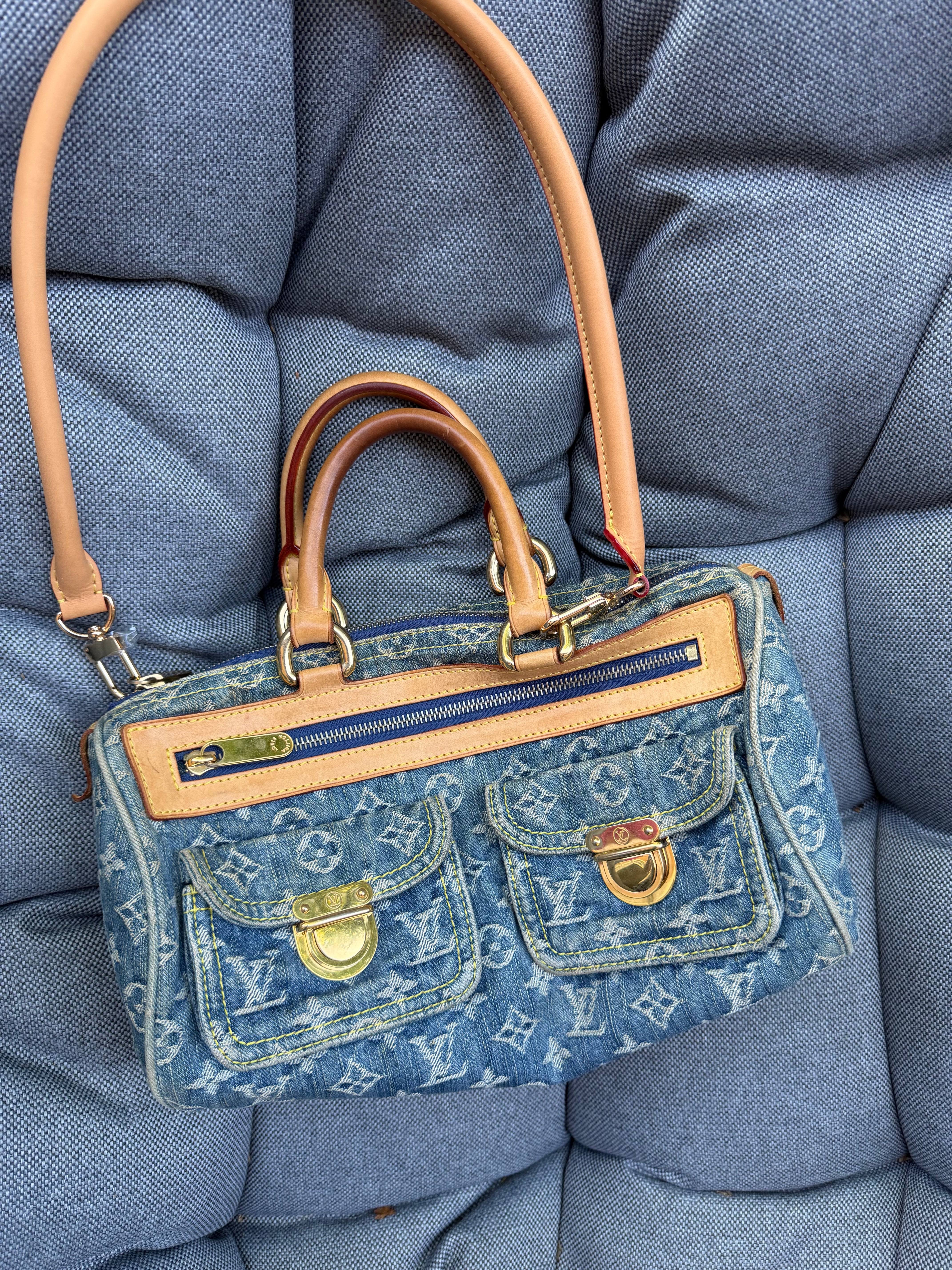 Louis Vuitton Neo Speedy Denim Monogram Azul