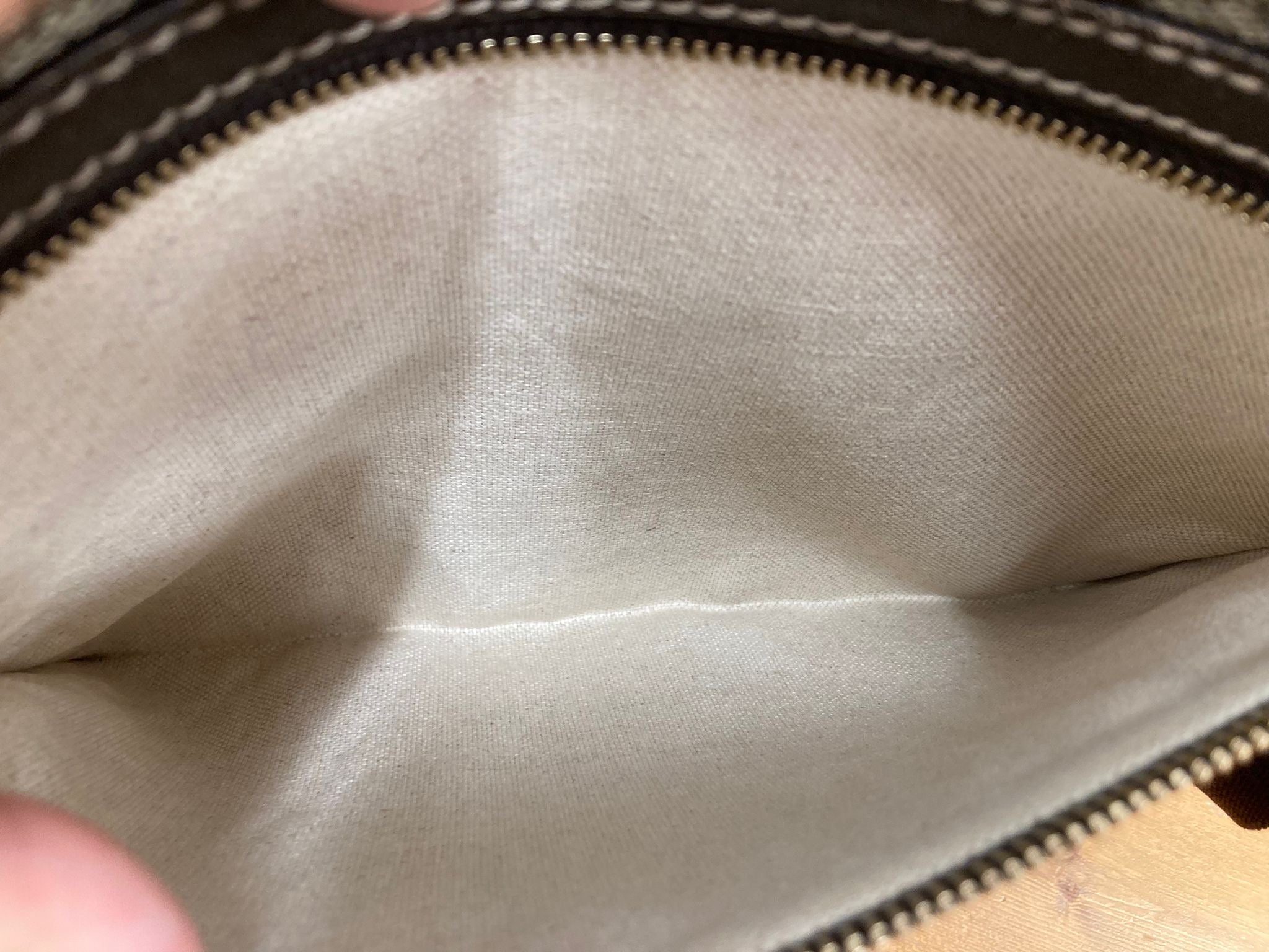 Gucci bandolera canvas marrón