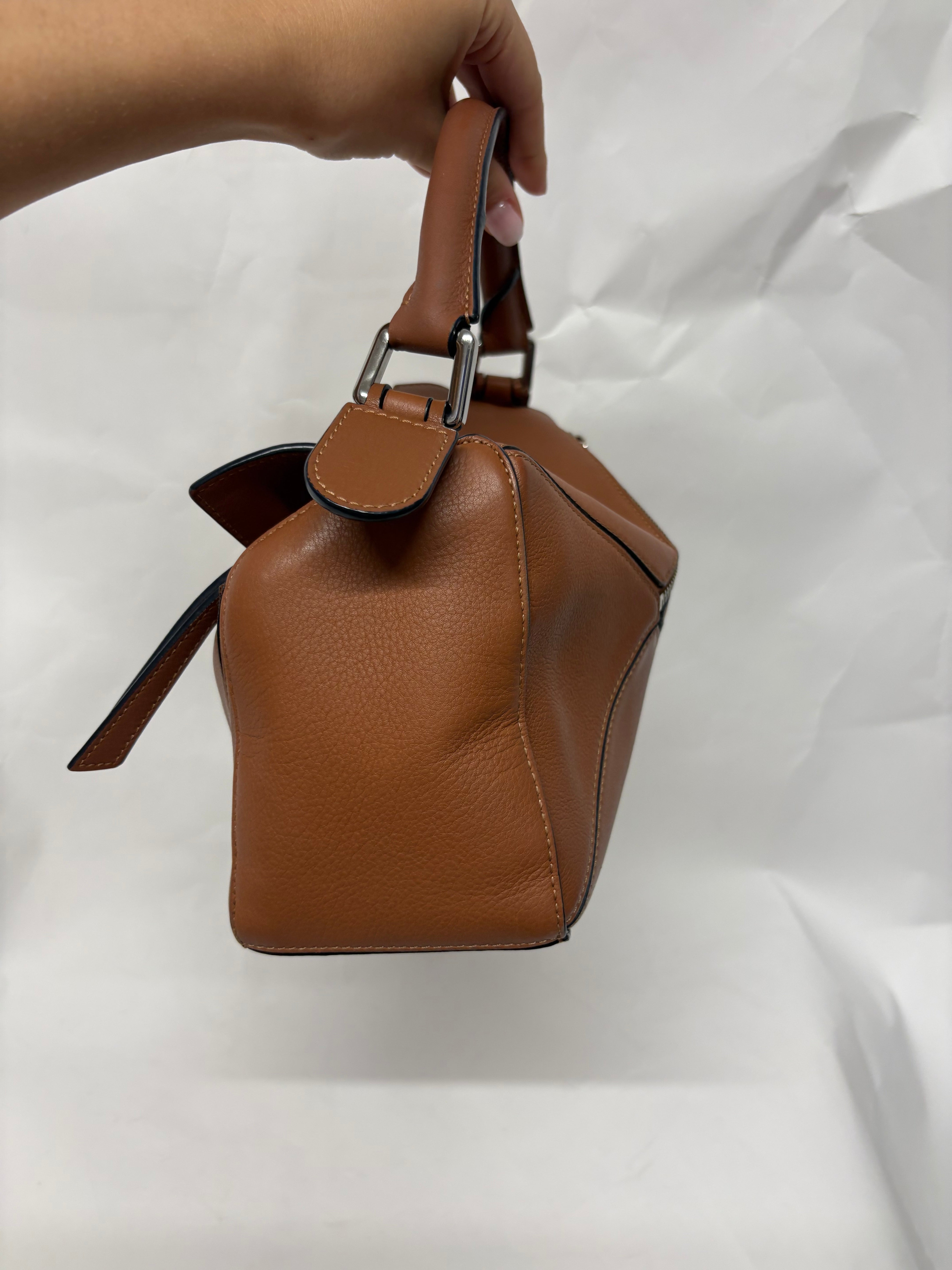 Loewe puzzle small pequeño camel marrón