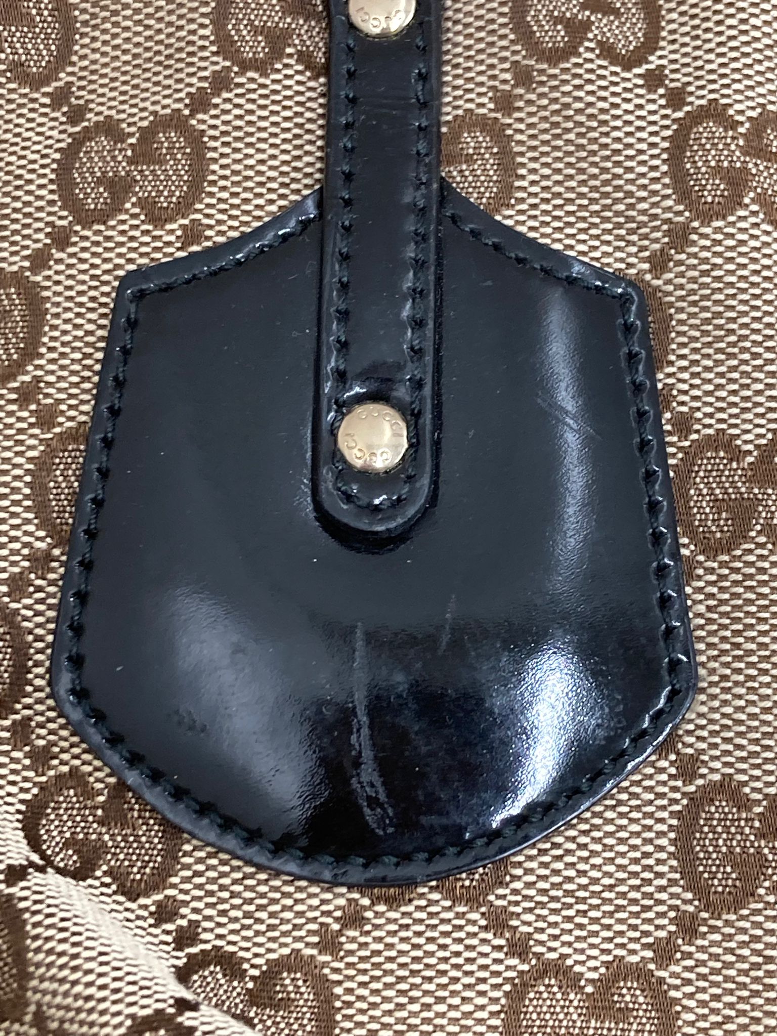 Gucci GG Canvas Tote Beige & negro