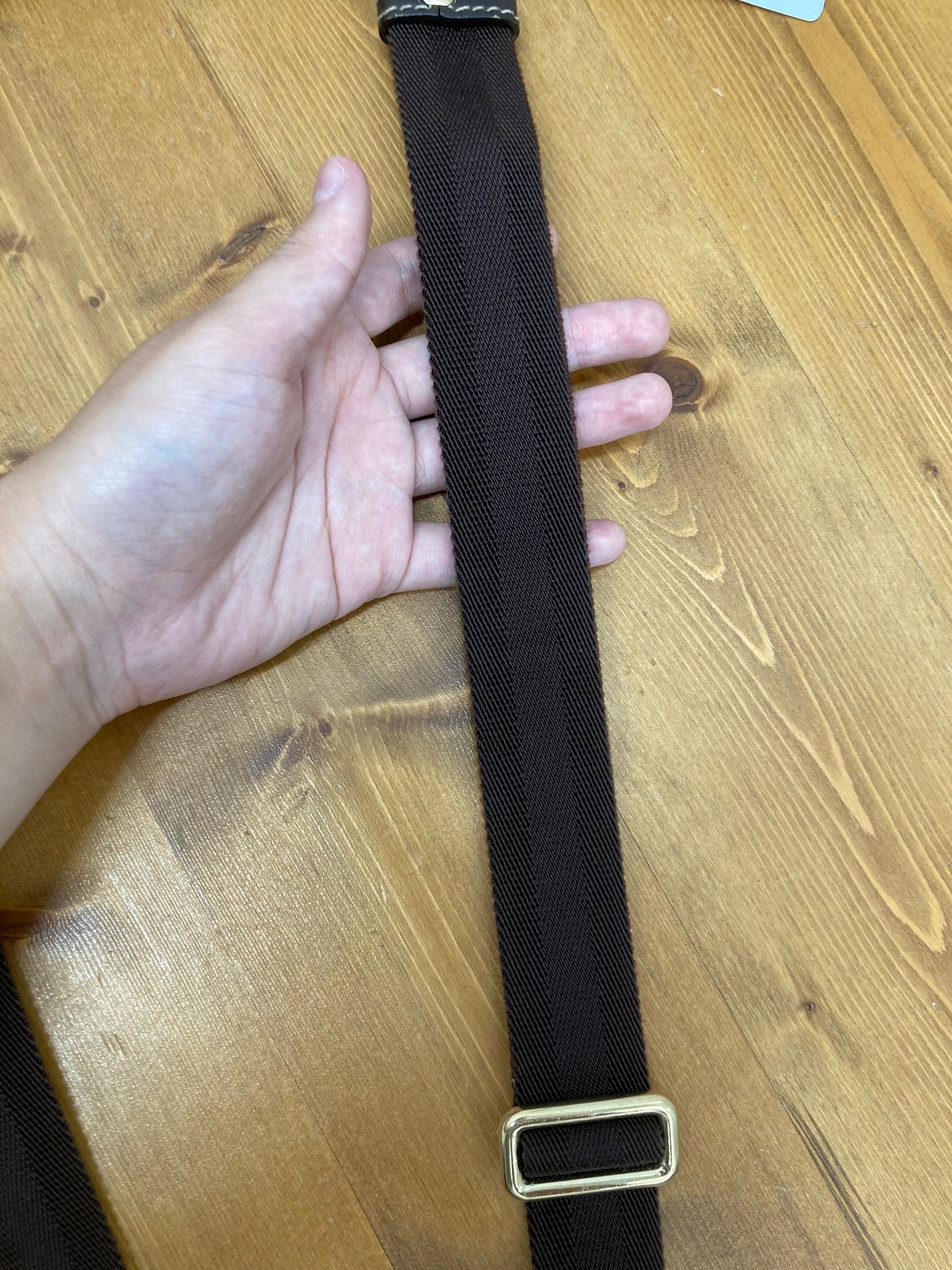 Gucci bandolera canvas marrón