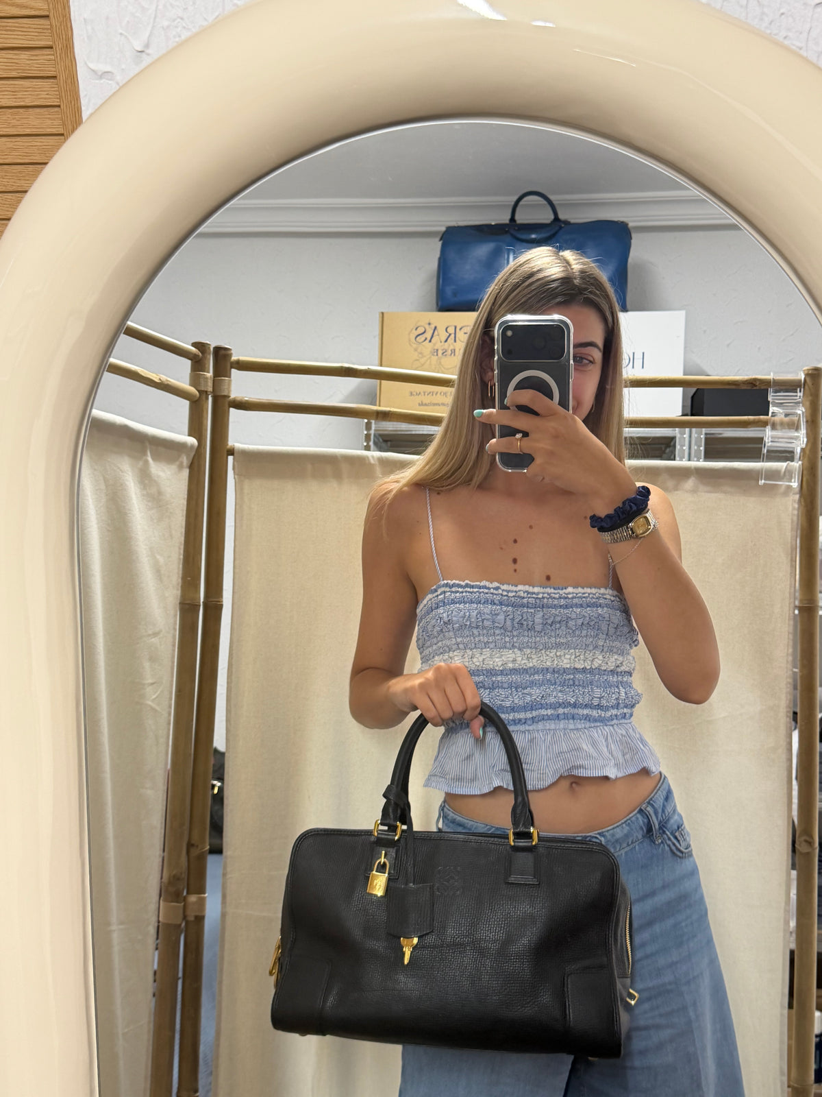 Loewe Amazona Negra Herrajes Dorados