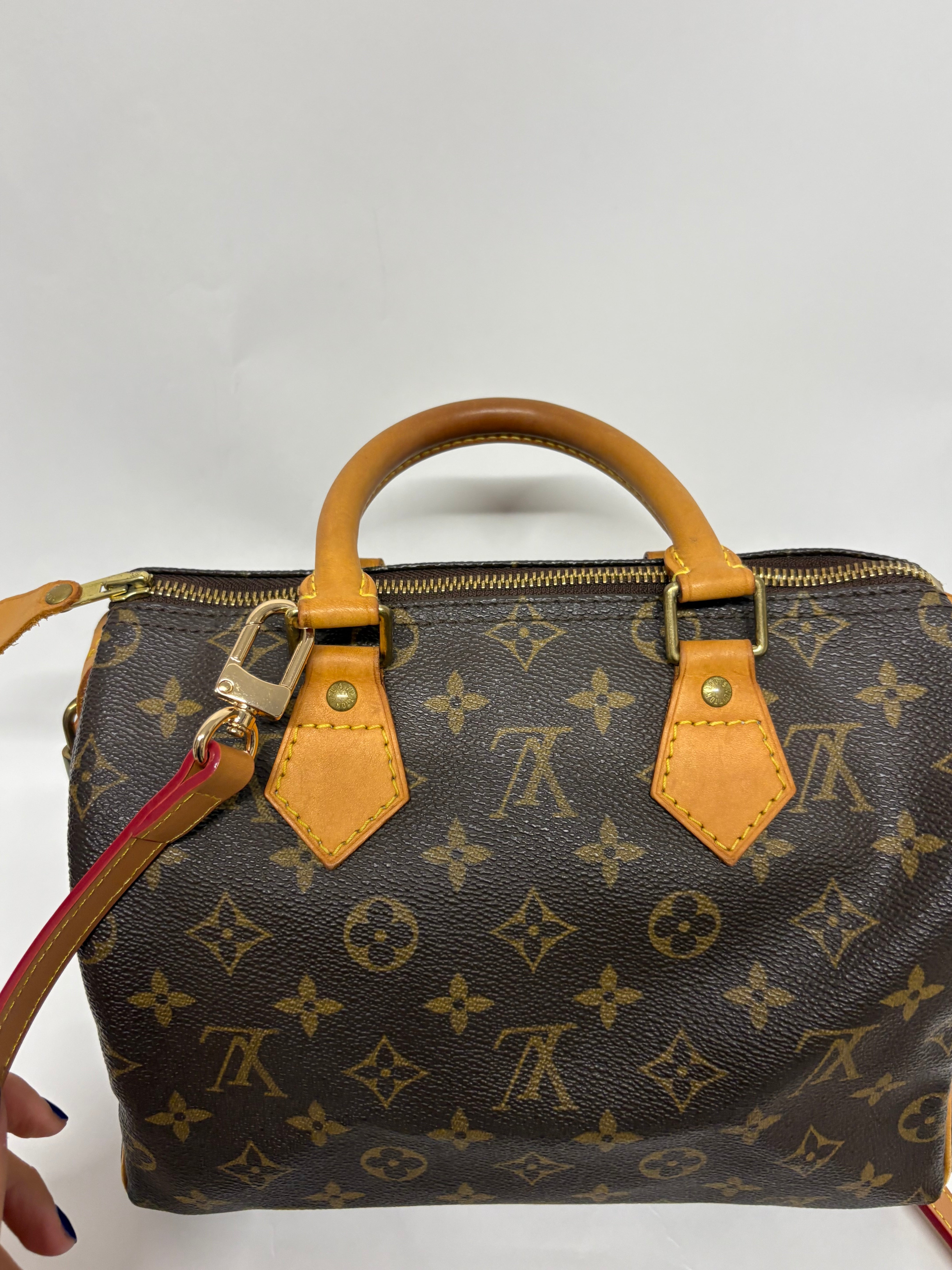 Louis Vuitton Speedy 25 Monogram con bandolera extra
