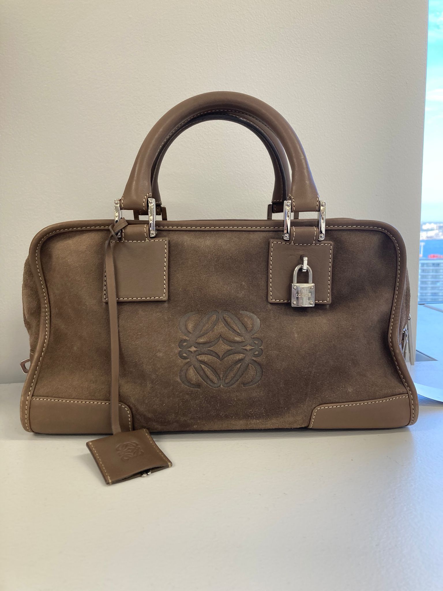 Amazona 29 Loewe marrón ante vintage