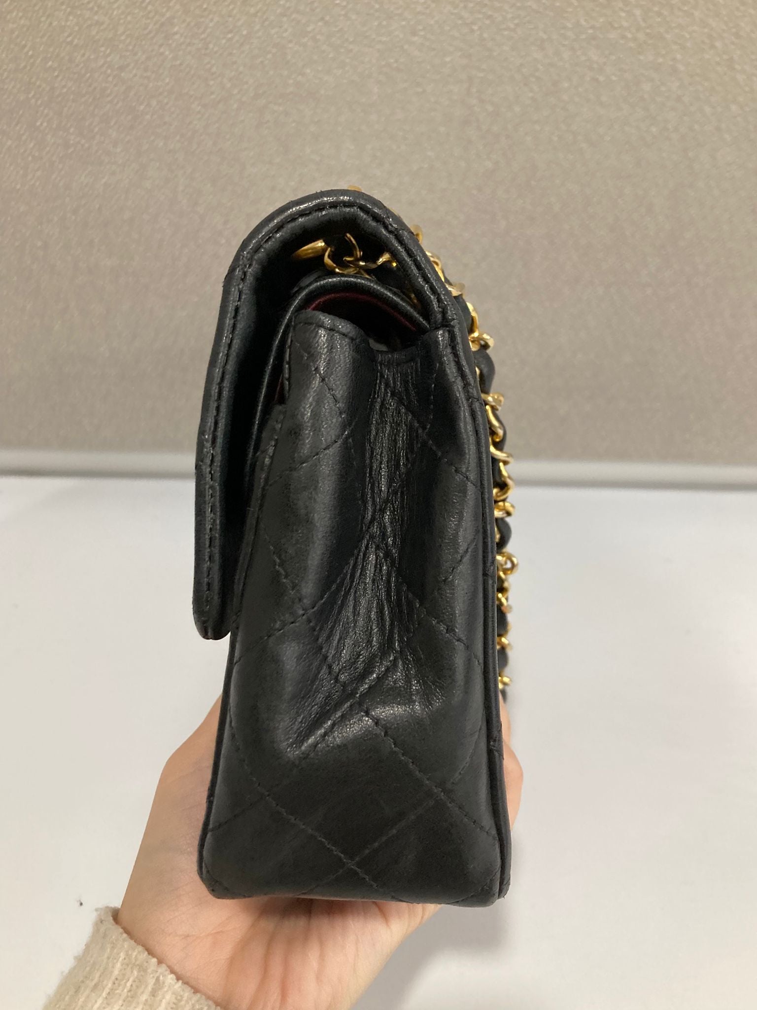 Chanel timeless 23 doble flap negro serie 1