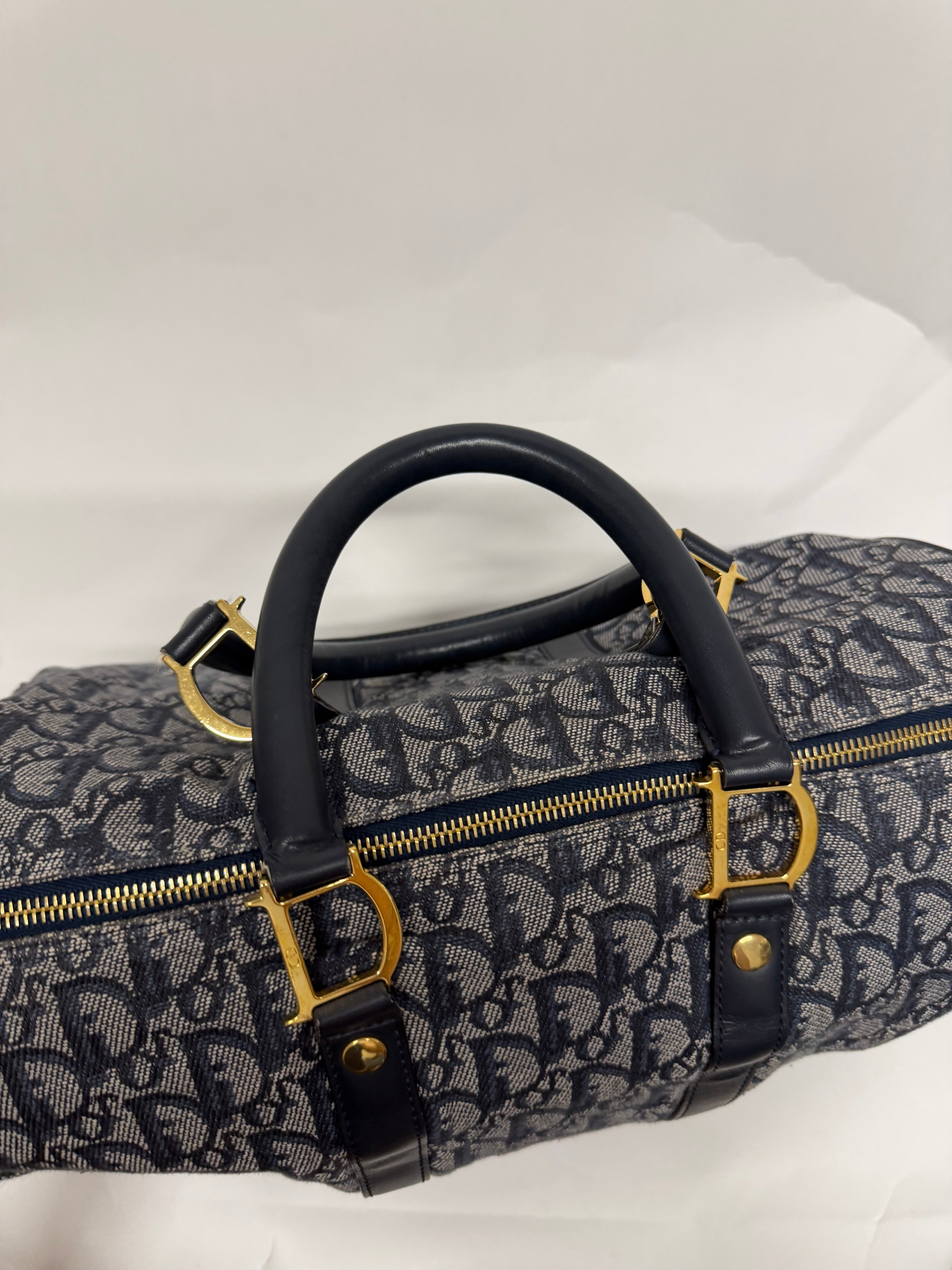 Christian Dior Trotter Boston 35 Navy