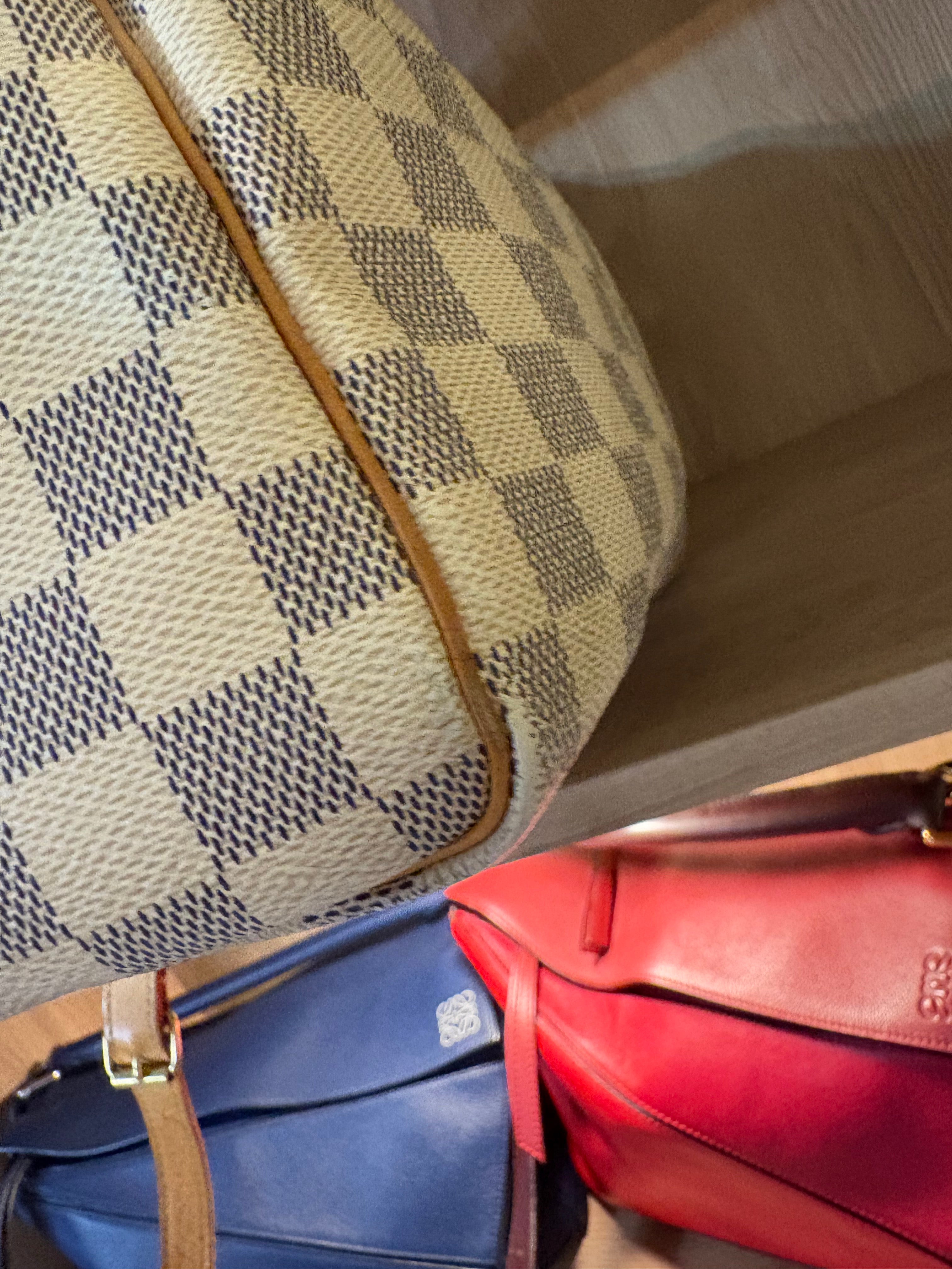 Louis Vuitton Speedy 30 Damier Azur Bandolera