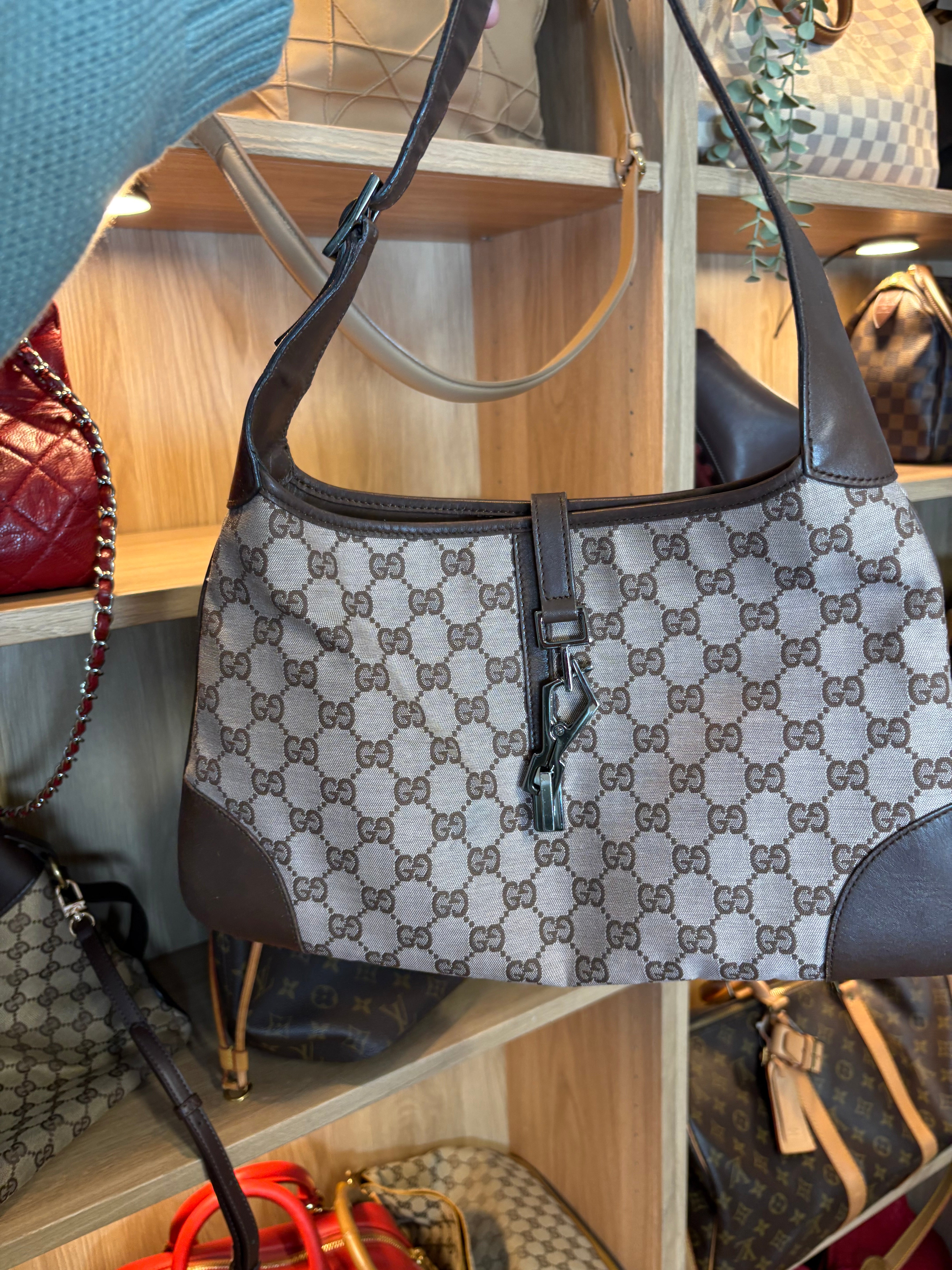 Gucci Jackie Vintage canvas marrón