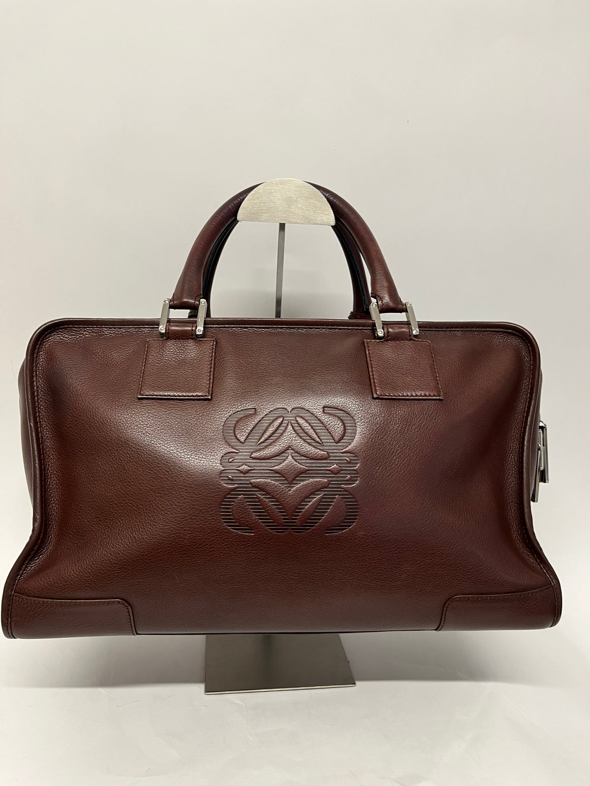 Loewe Amazona 36 Piel Marrón y herajes plata