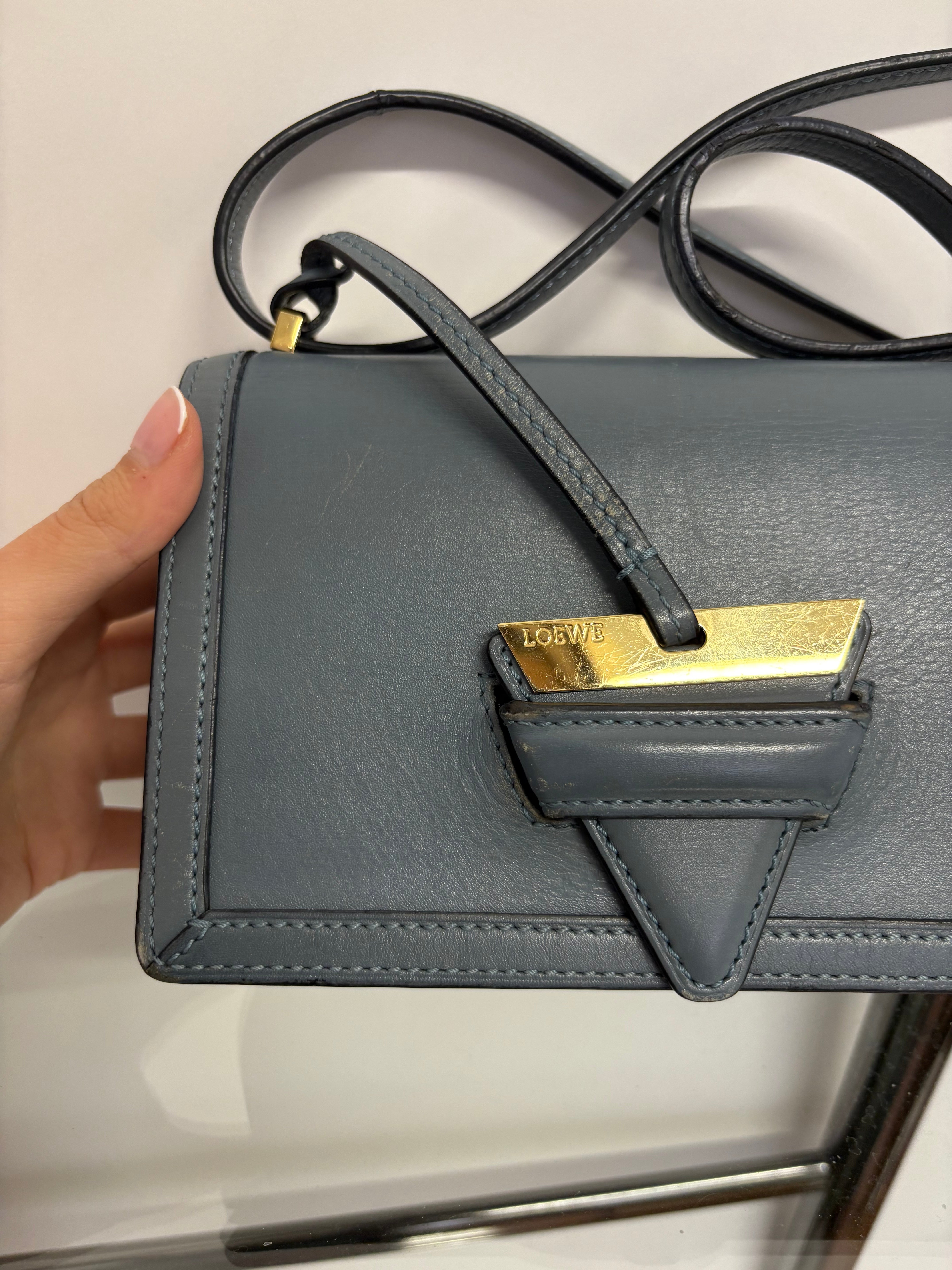 Loewe Barcelona Mini Azul grisáceo claro