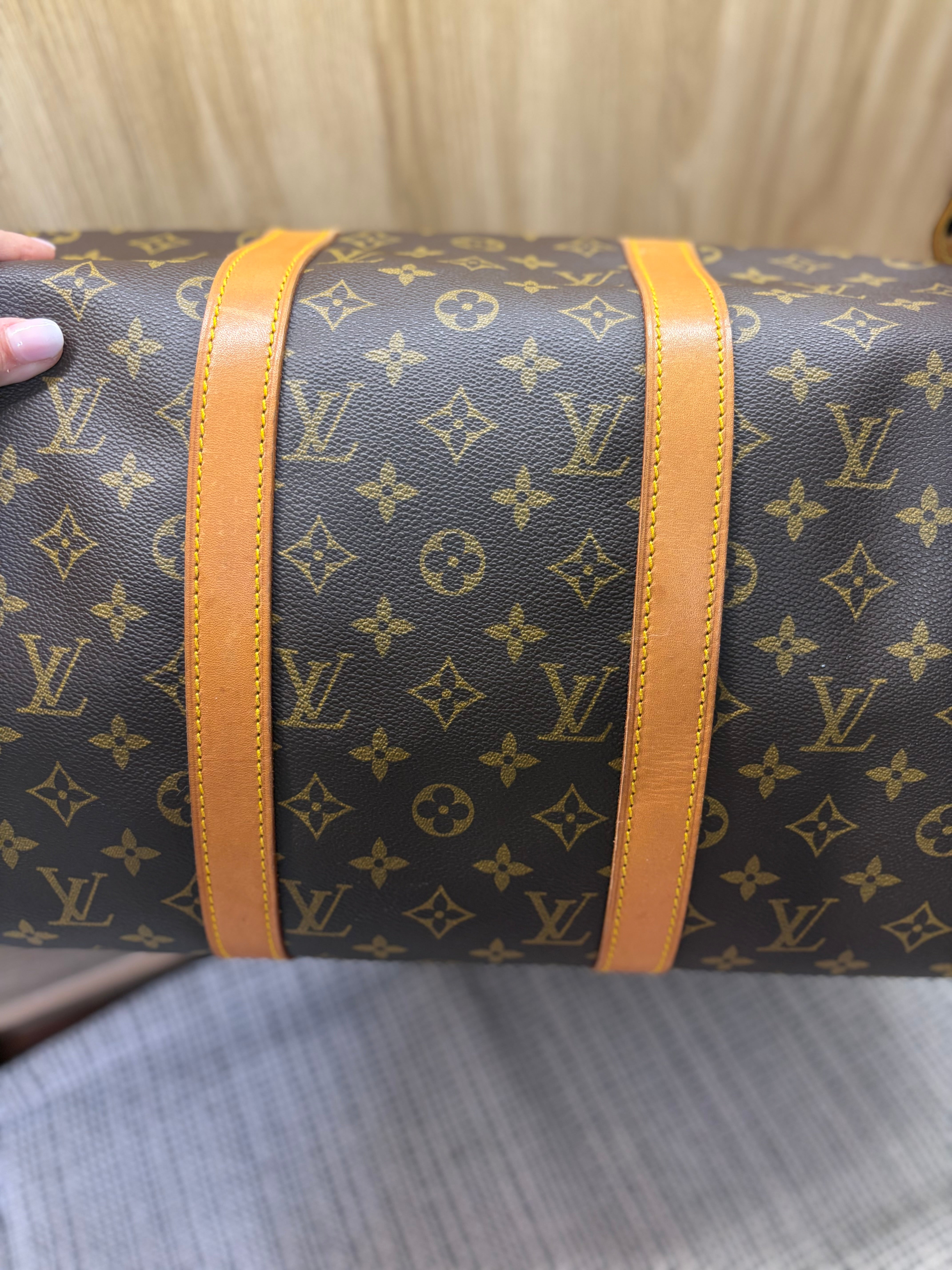 Louis Vuitton Keepall 50 bandolera canvas monogram