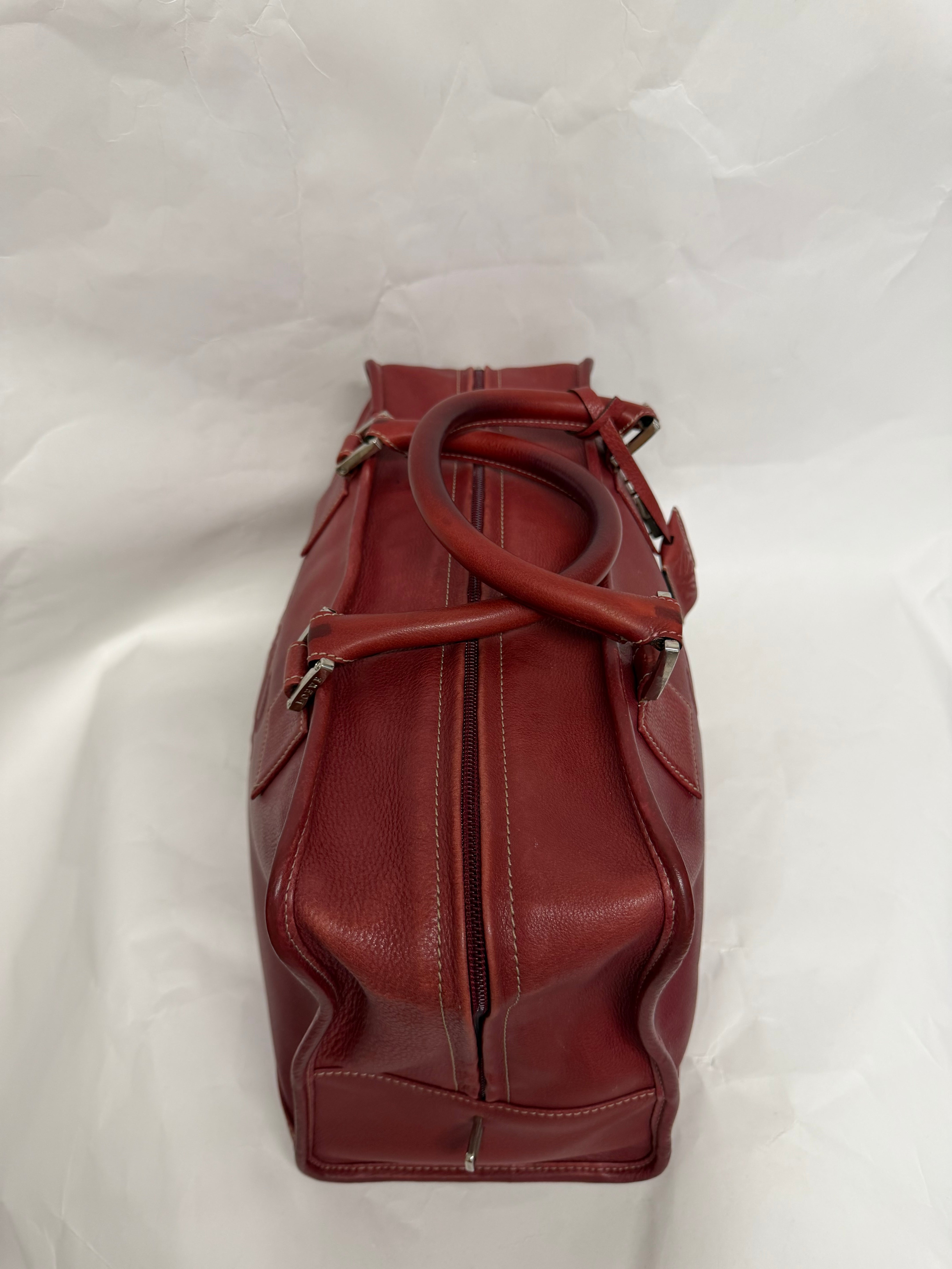 Loewe Amazona 36 | Piel Rojo Burdeos