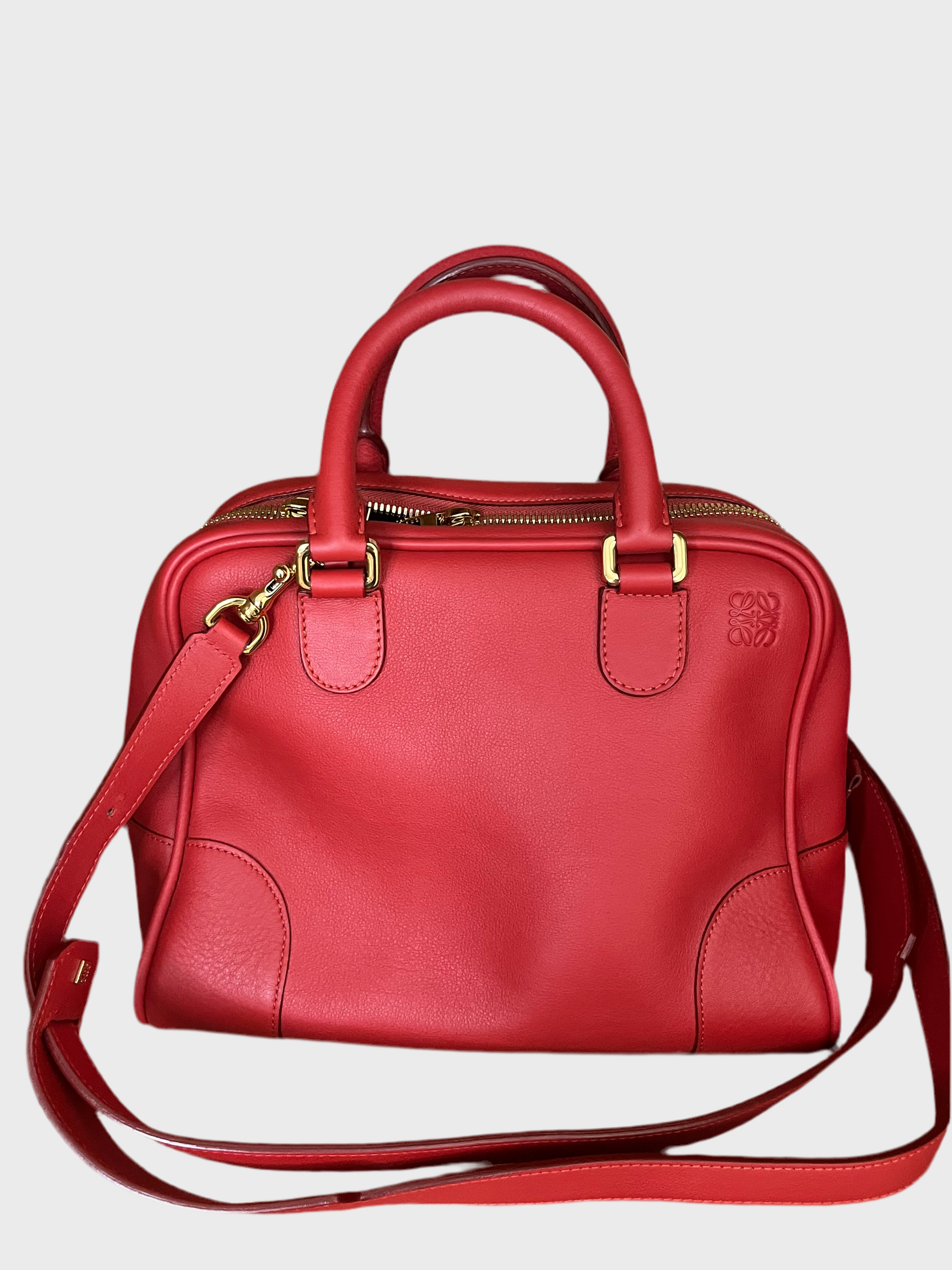 Loewe amazona 75 bandolera rojo