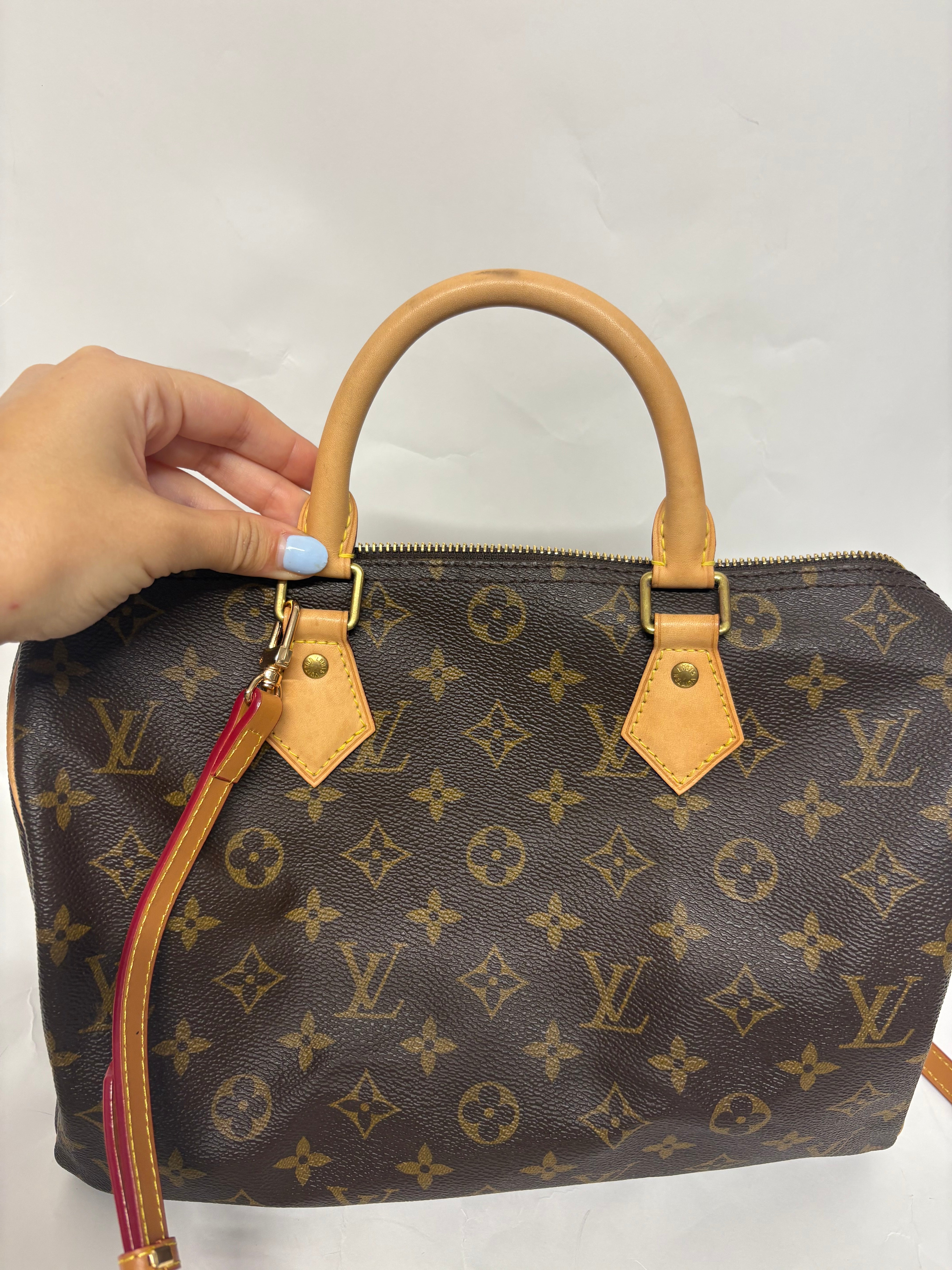 Louis Vuitton Speedy 30 Monogram con bandolera extra