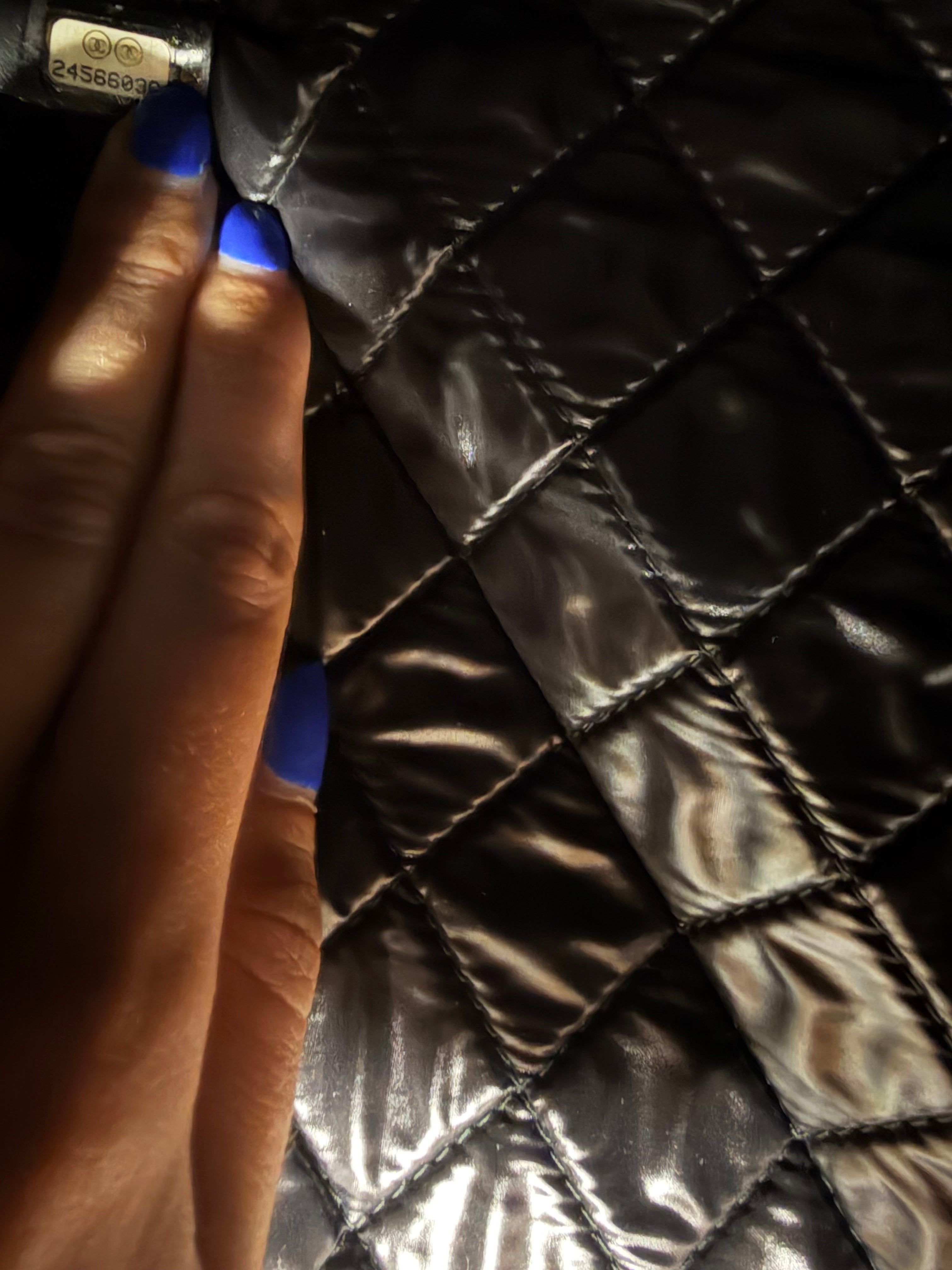 Chanel Boy O-Case Large | Lambskin Negro Gold